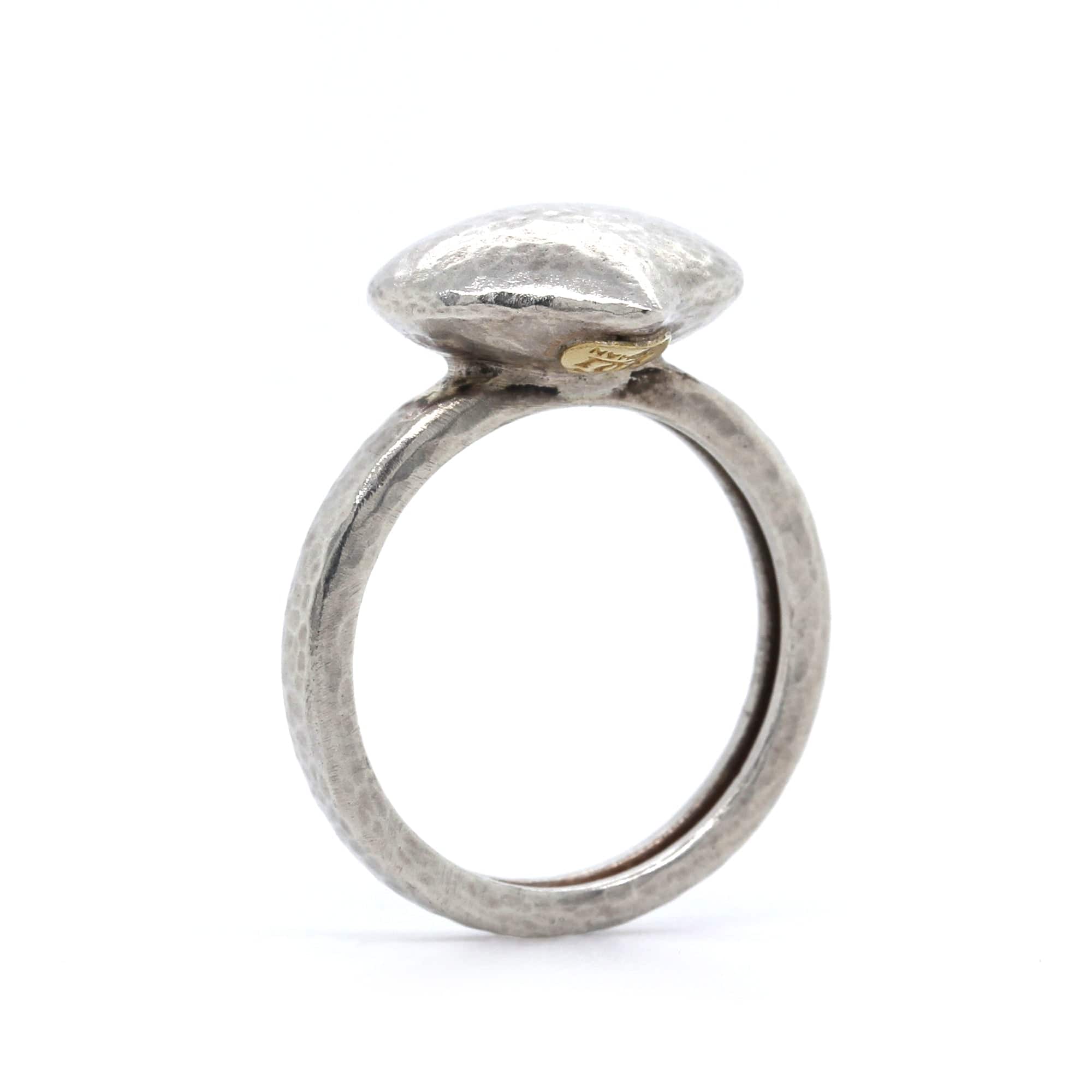 Sterling Silver Hammered Ring - Image 2