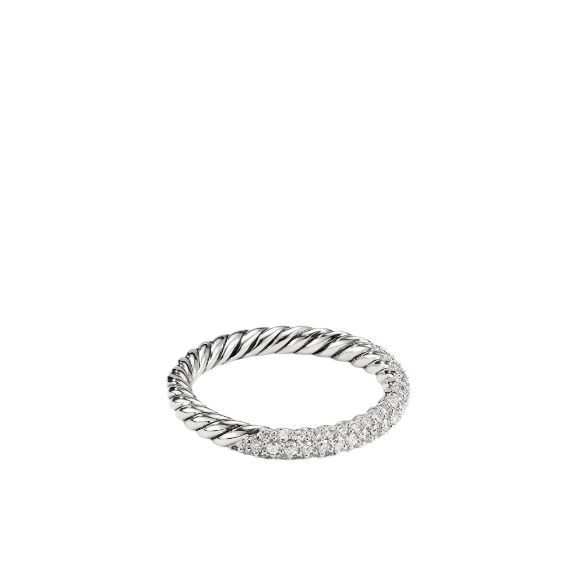 Petite Pavé Ring with Diamonds