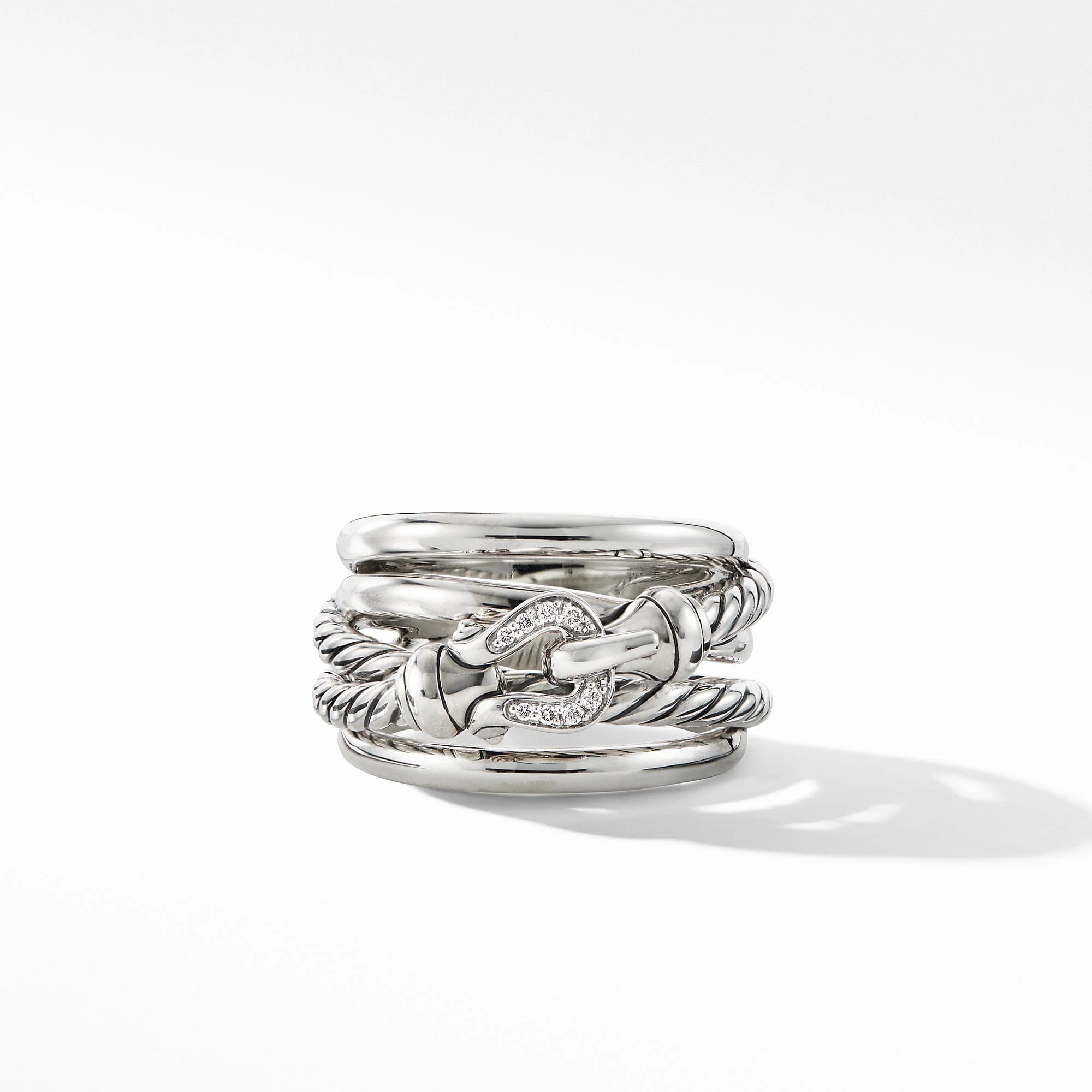 Buckle Ring with Diamonds - Image 3