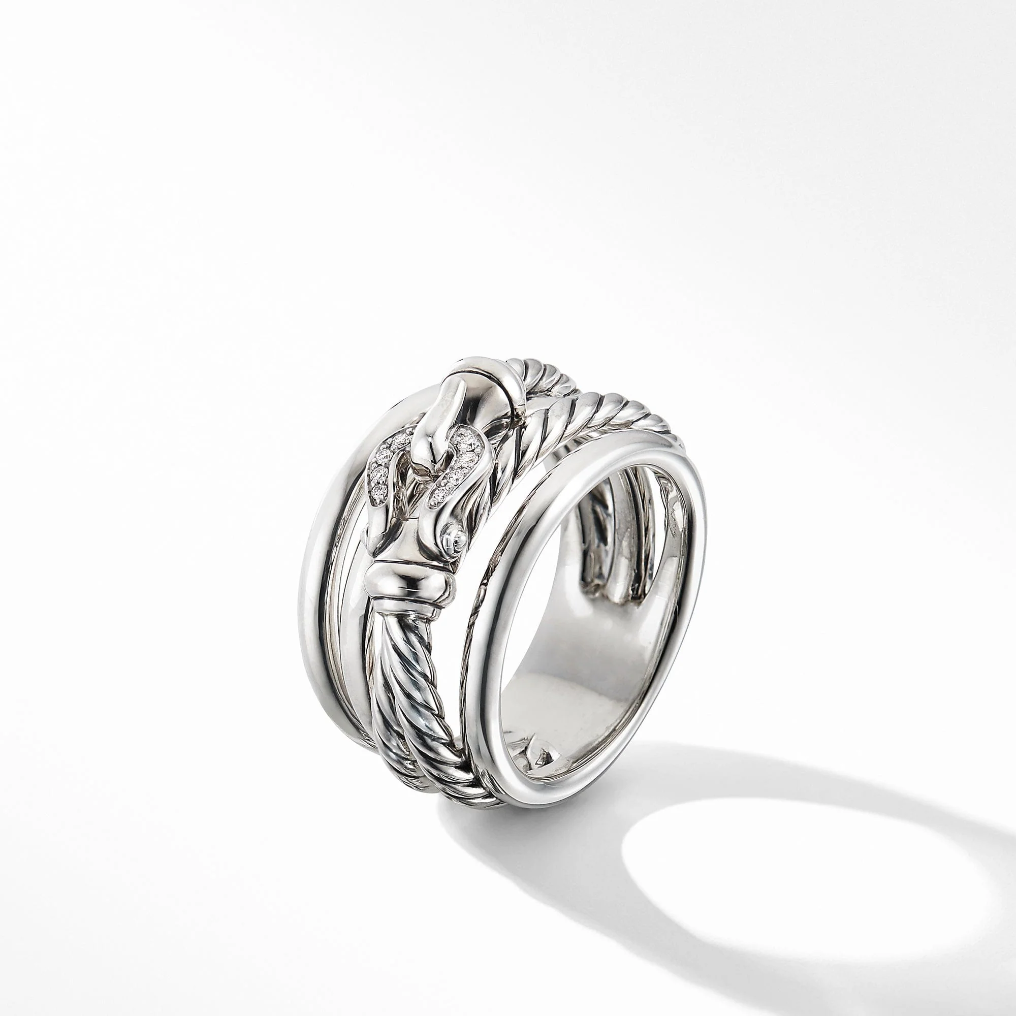Buckle Ring with Diamonds - Image 4
