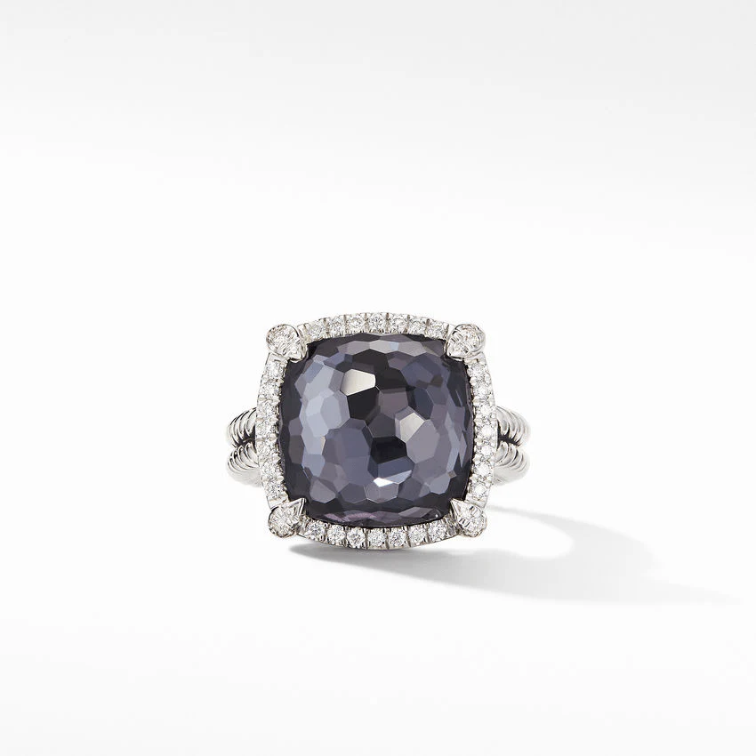 Chatelaine® Pavé Bezel Ring Black Orchid