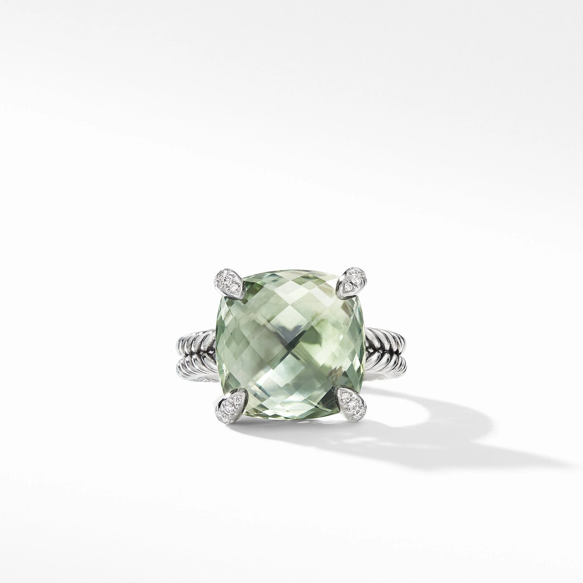 Chatelaine® Ring with Prasiolite and Diamonds - Image 3