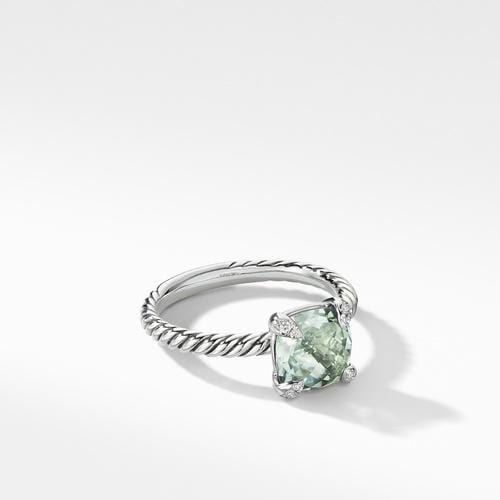 Chatelaine® Ring with Prasiolite and Diamonds - Image 2