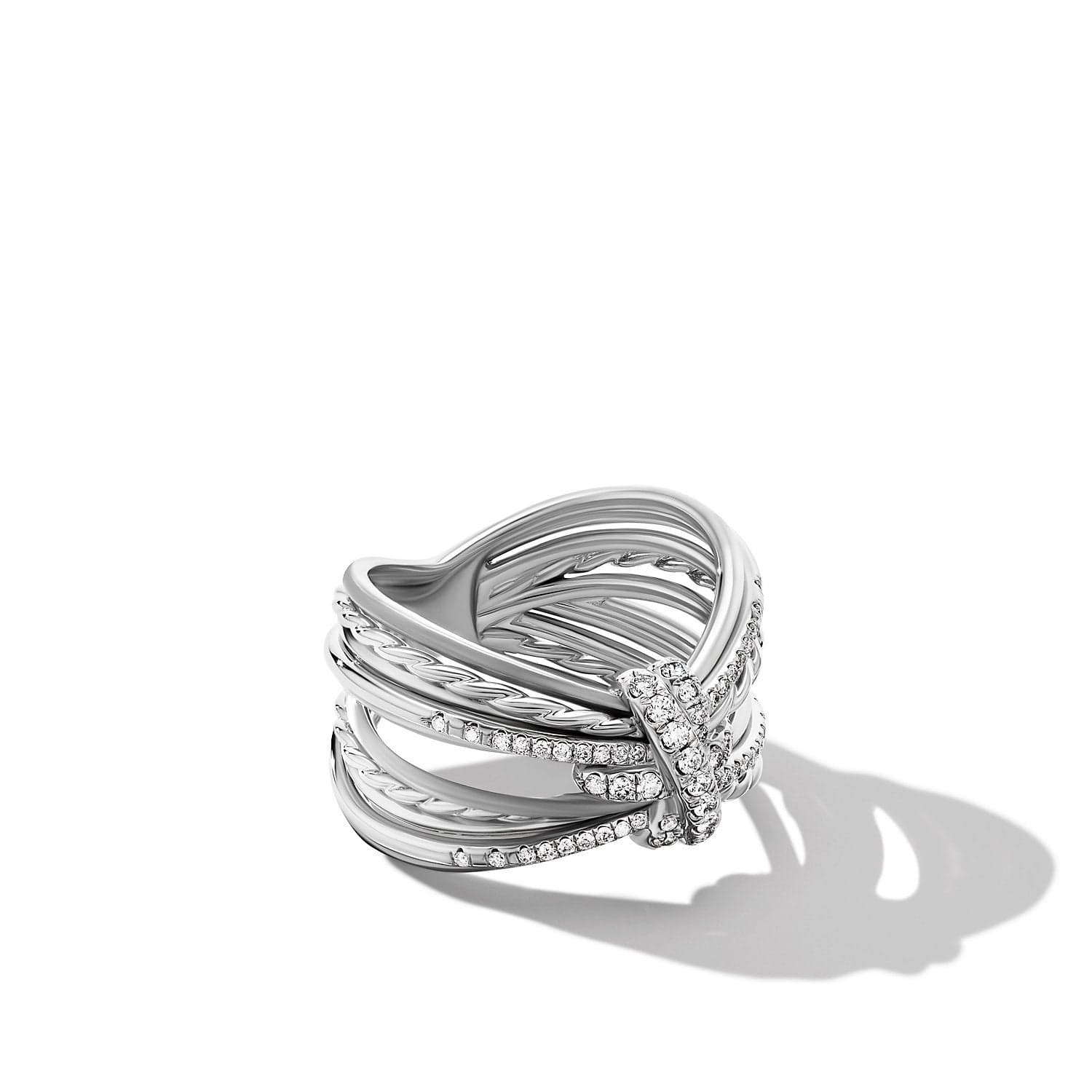 Angelika Maltese Ring with Pavé Diamonds