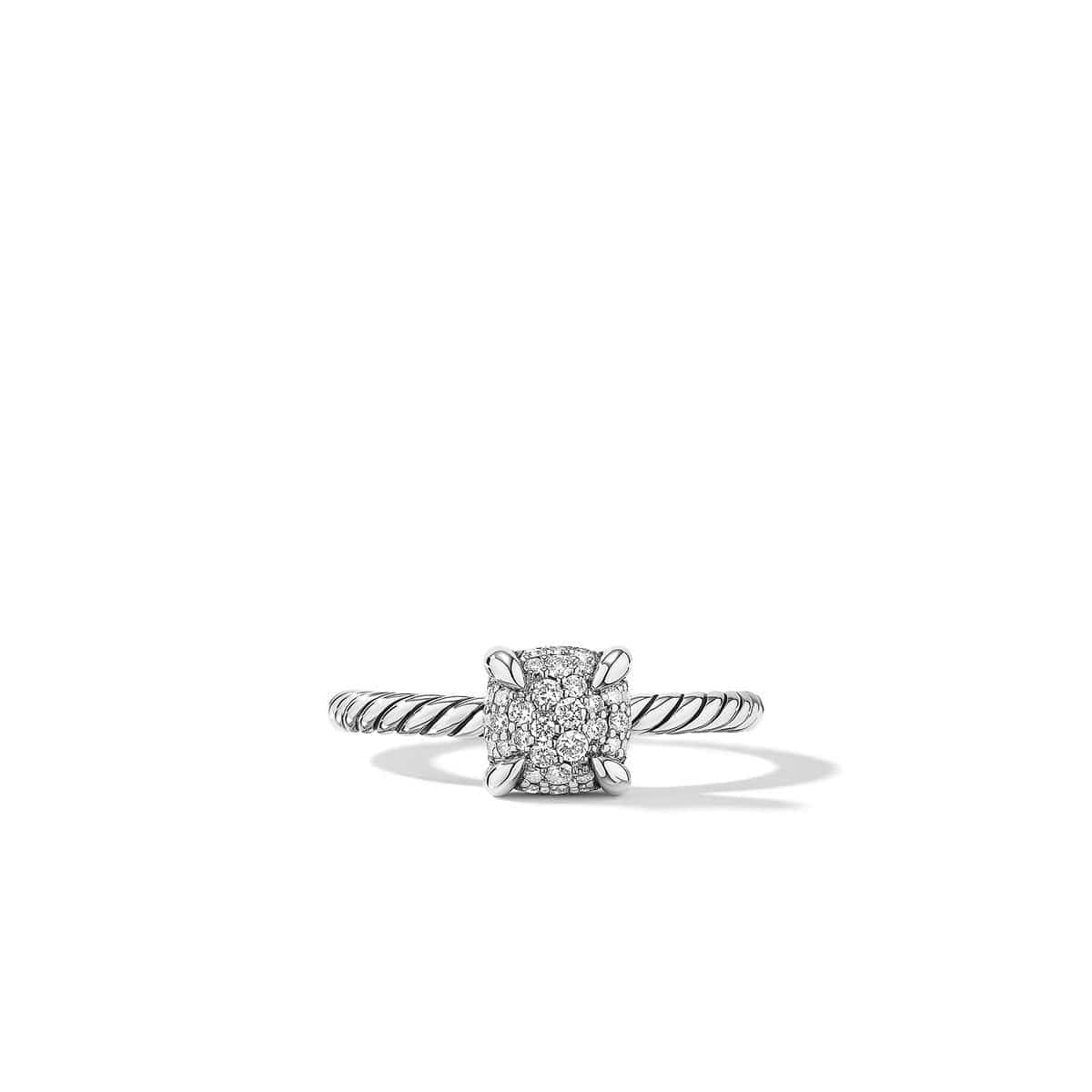 Petite Chatelaine® Ring with Full Pavé Diamonds - Image 2