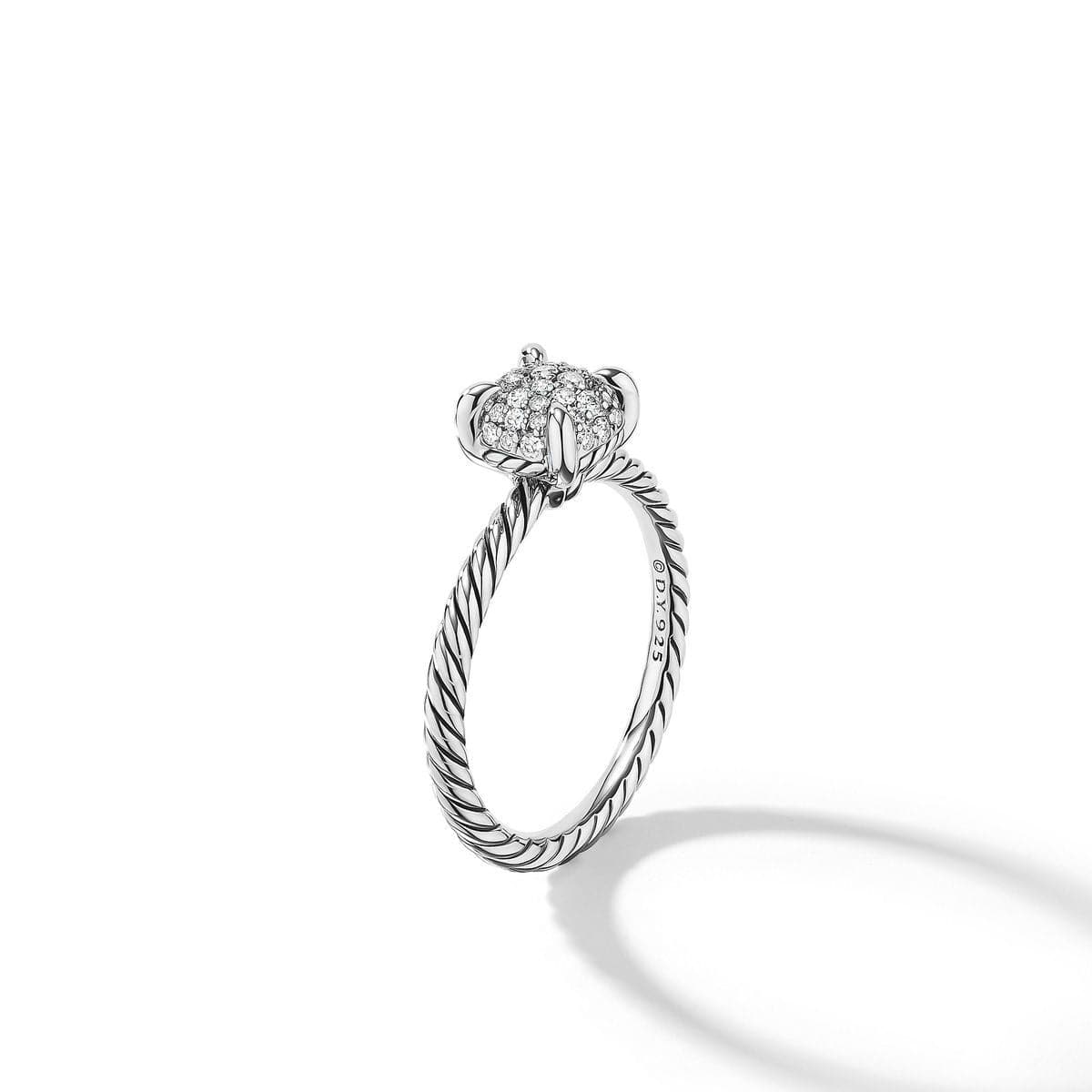 Petite Chatelaine® Ring with Full Pavé Diamonds - Image 3