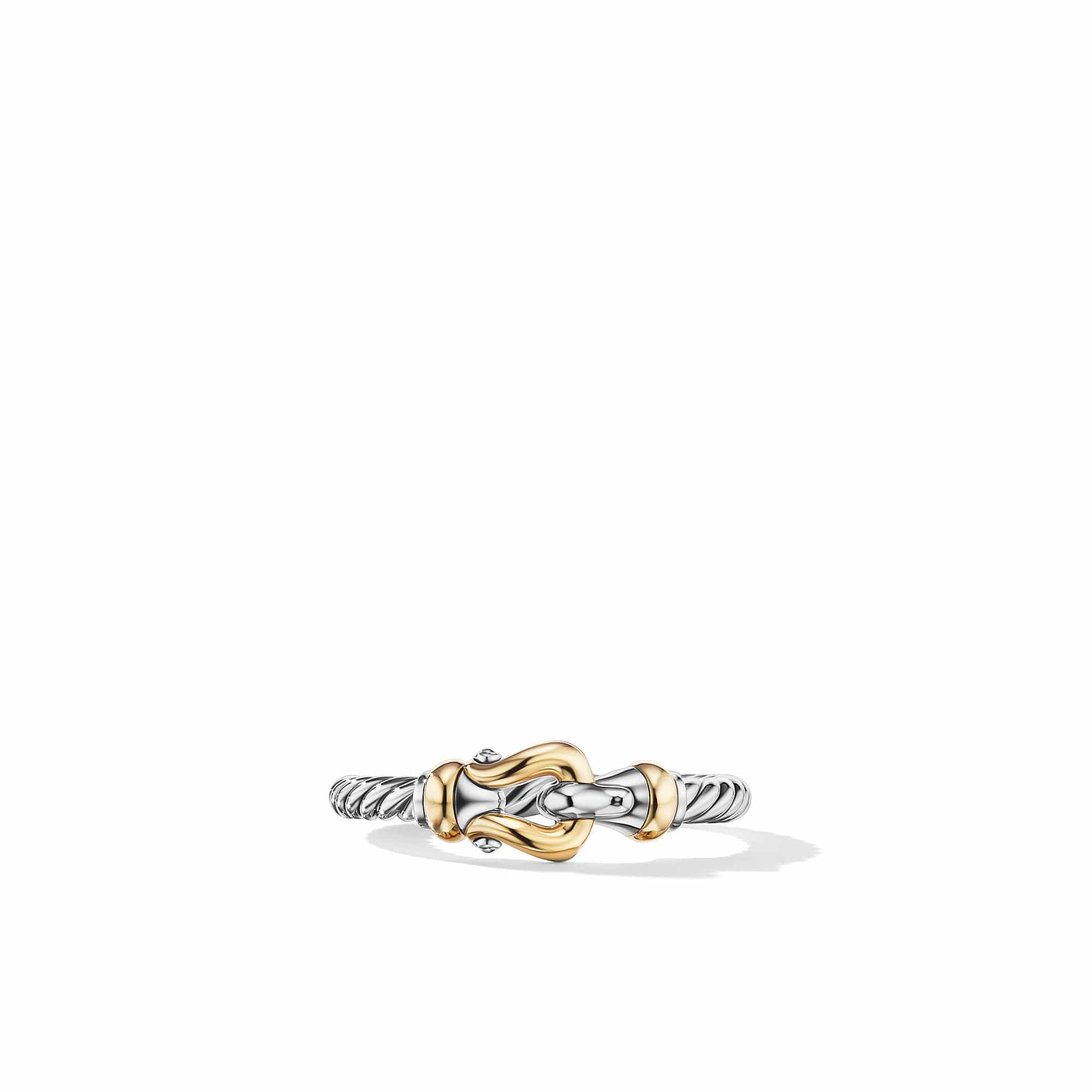 Petite Buckle Ring with 18K Yellow Gold - Image 2