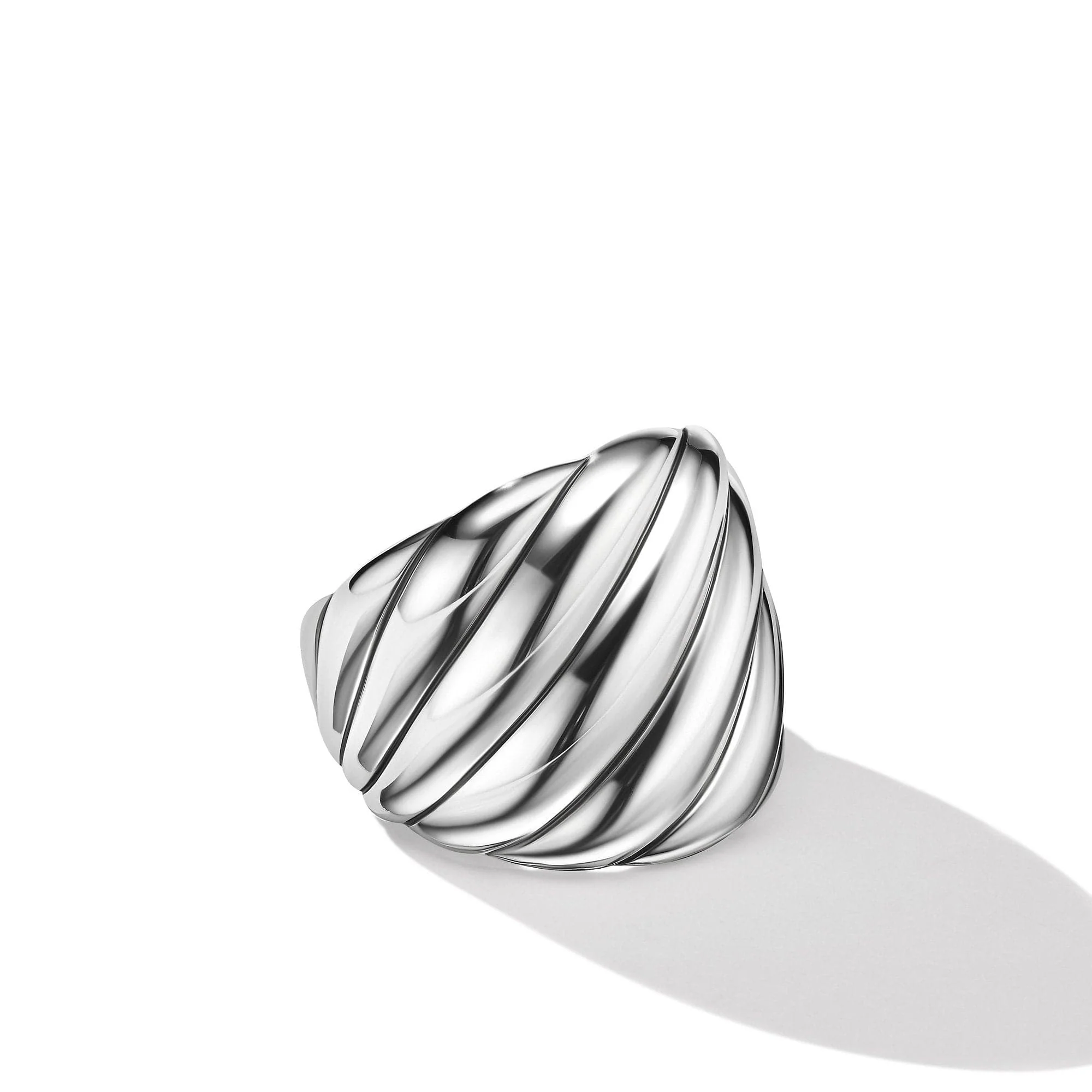 Sculpted Cable Ring