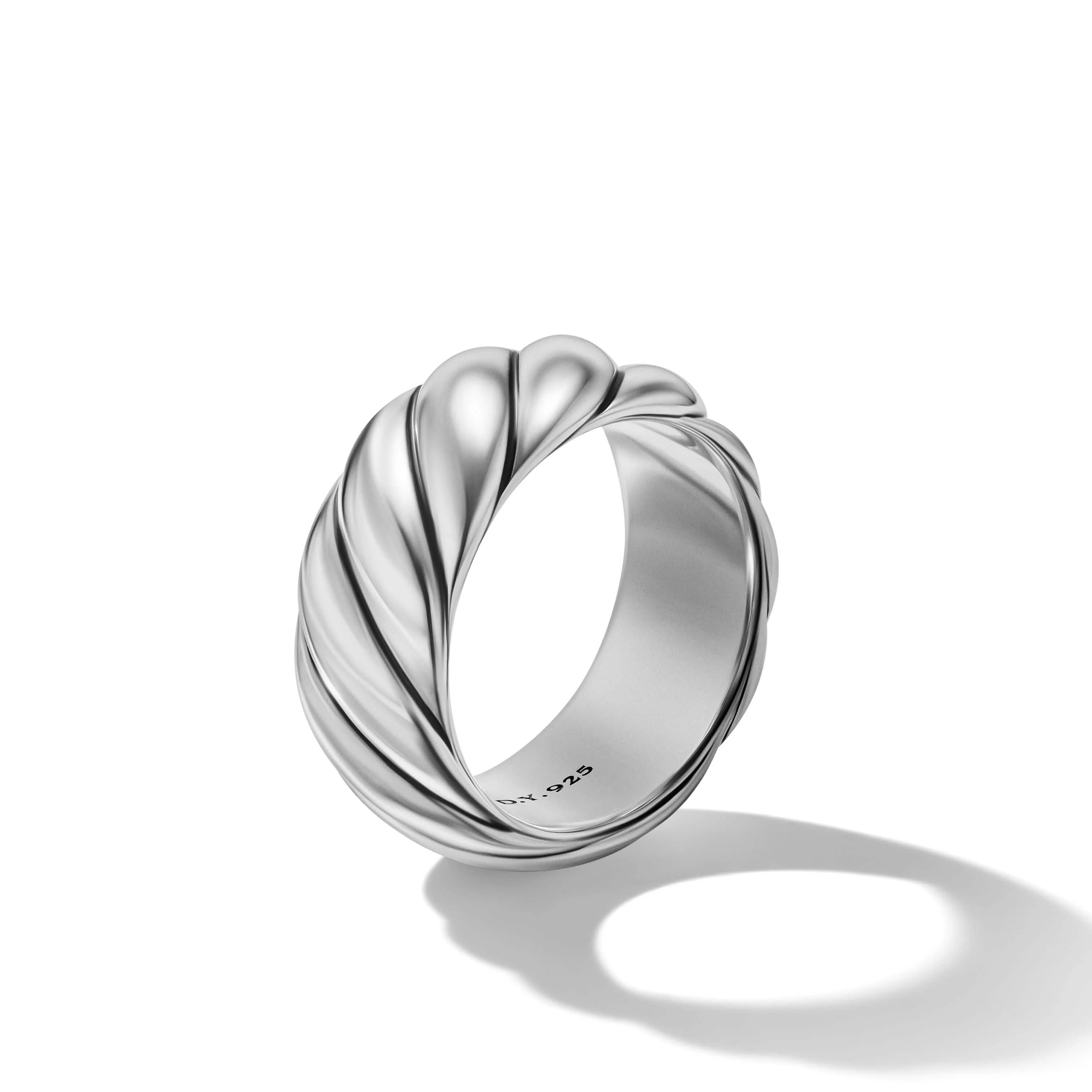 Sculpted Cable Band Ring in Sterling Silver - Image 2