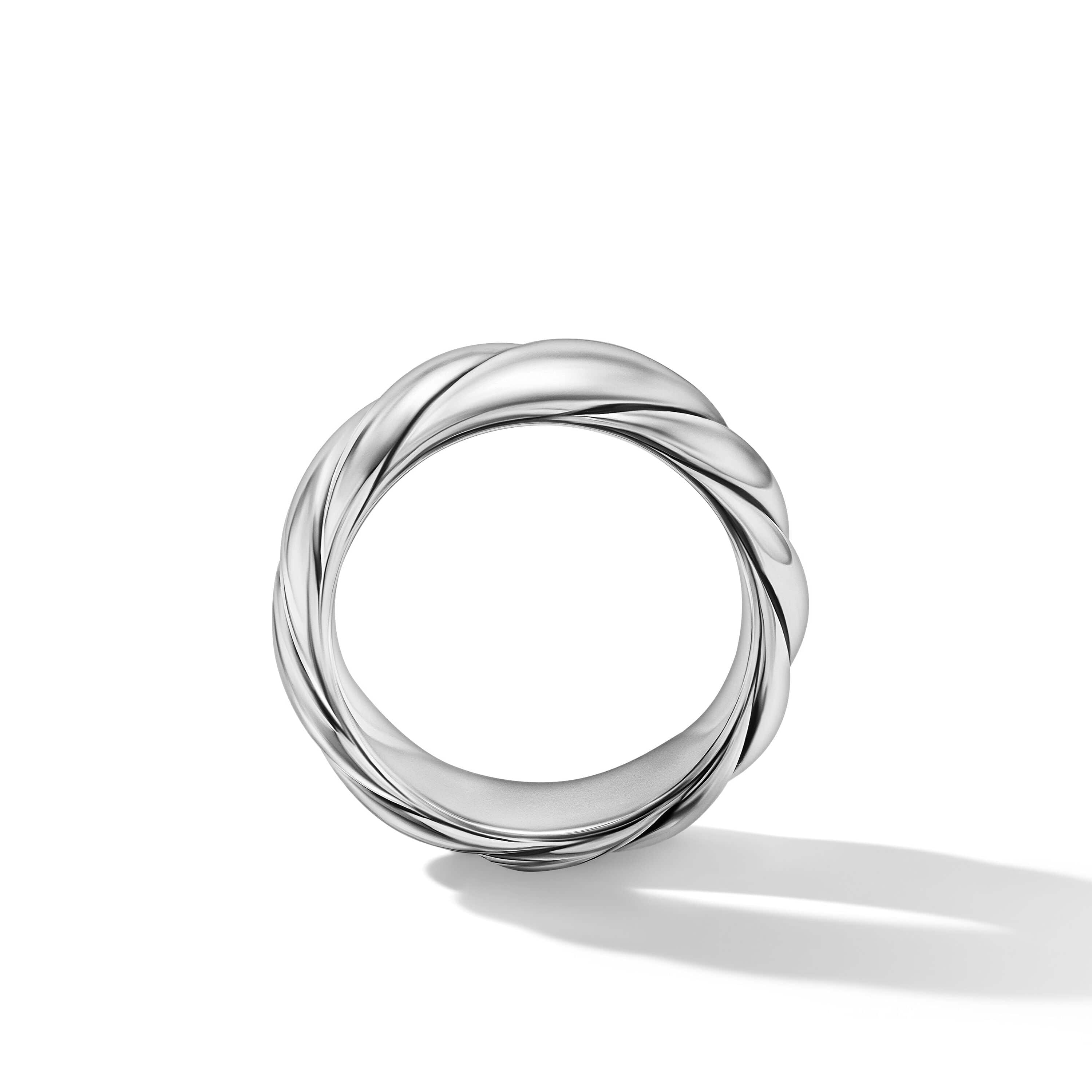Sculpted Cable Band Ring in Sterling Silver - Image 3
