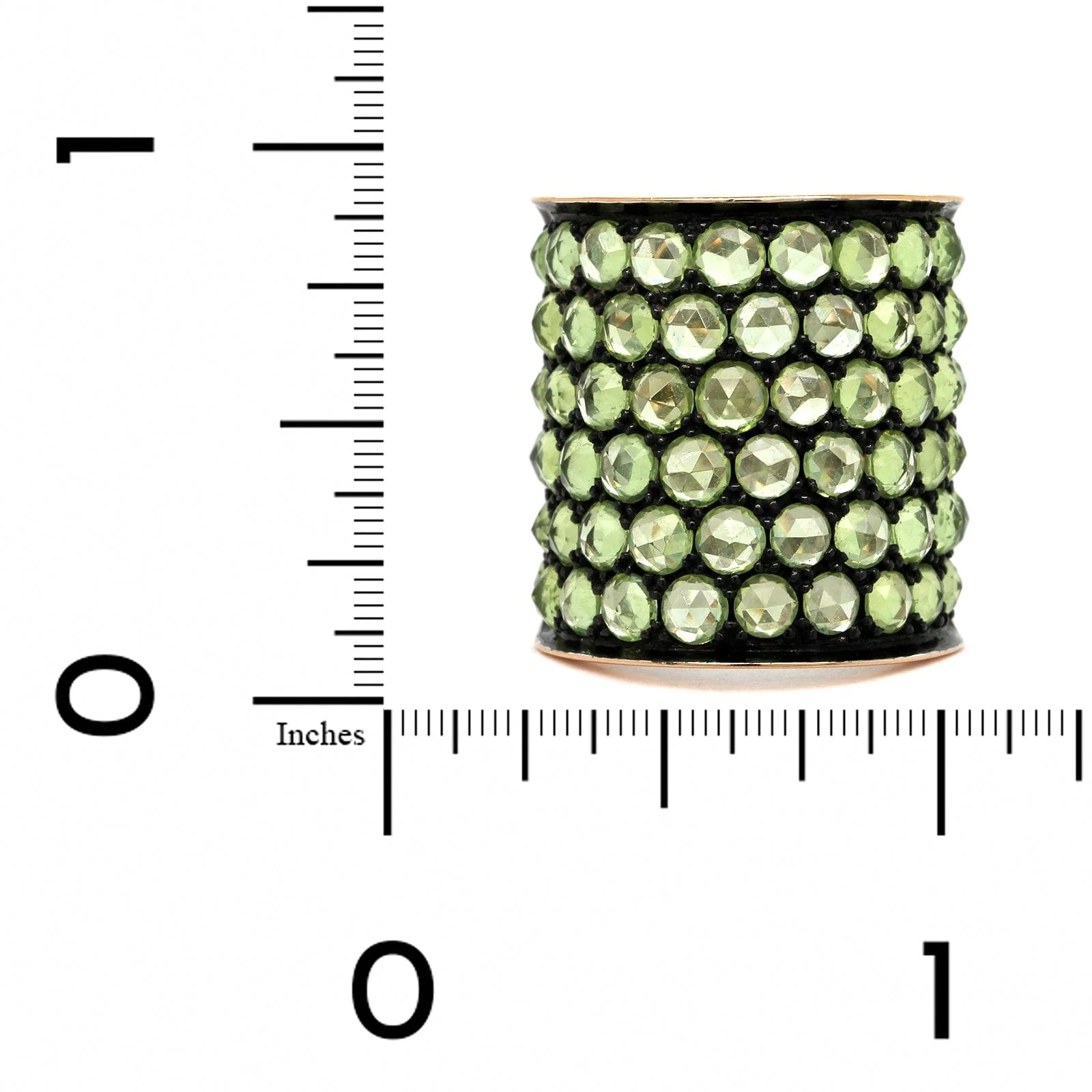 Etho Maria Sterling Silver and 18K Rose Gold Peridot Ring - Image 3
