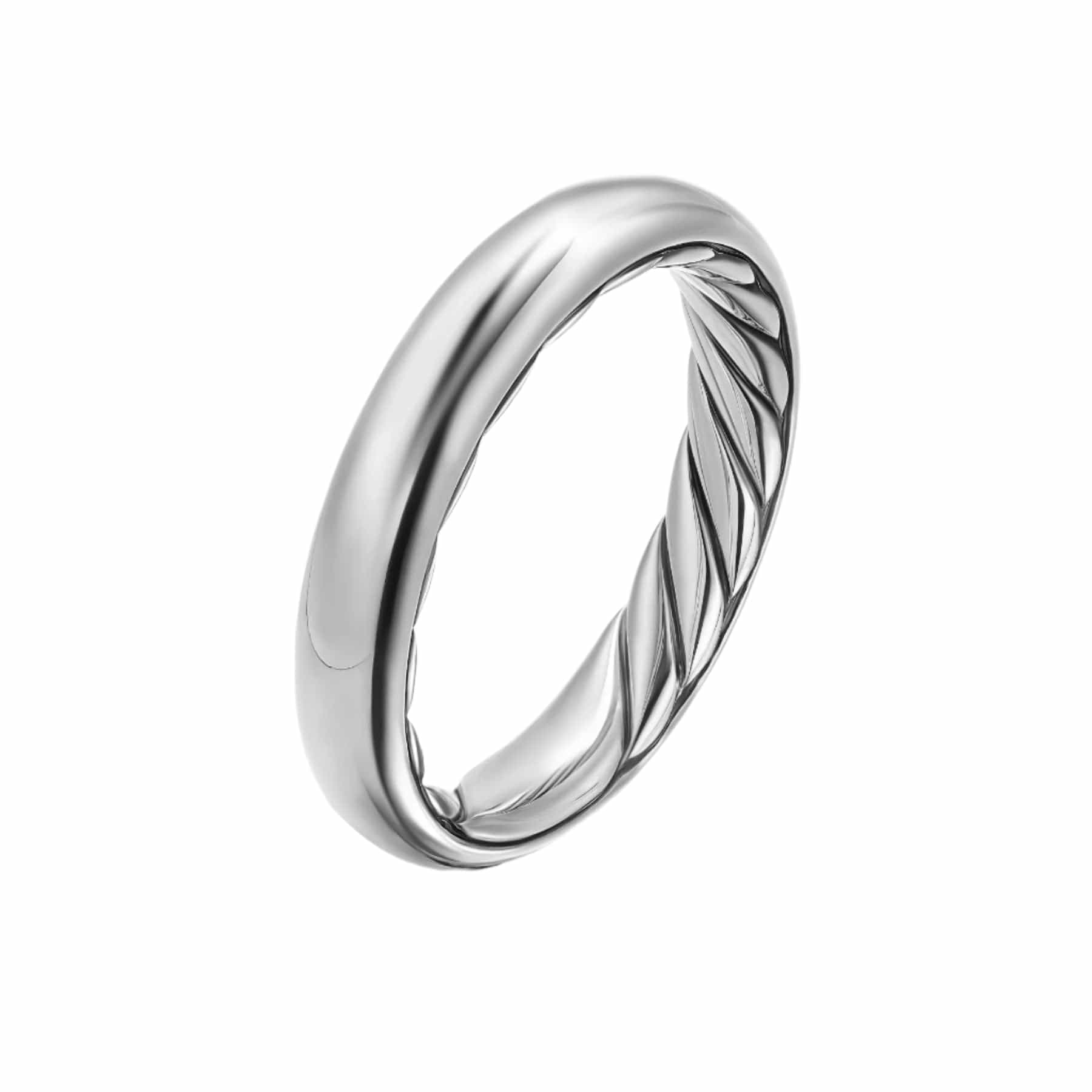 DY Mercer® Band Ring Sterling Silver, 3.7mm - Image 3