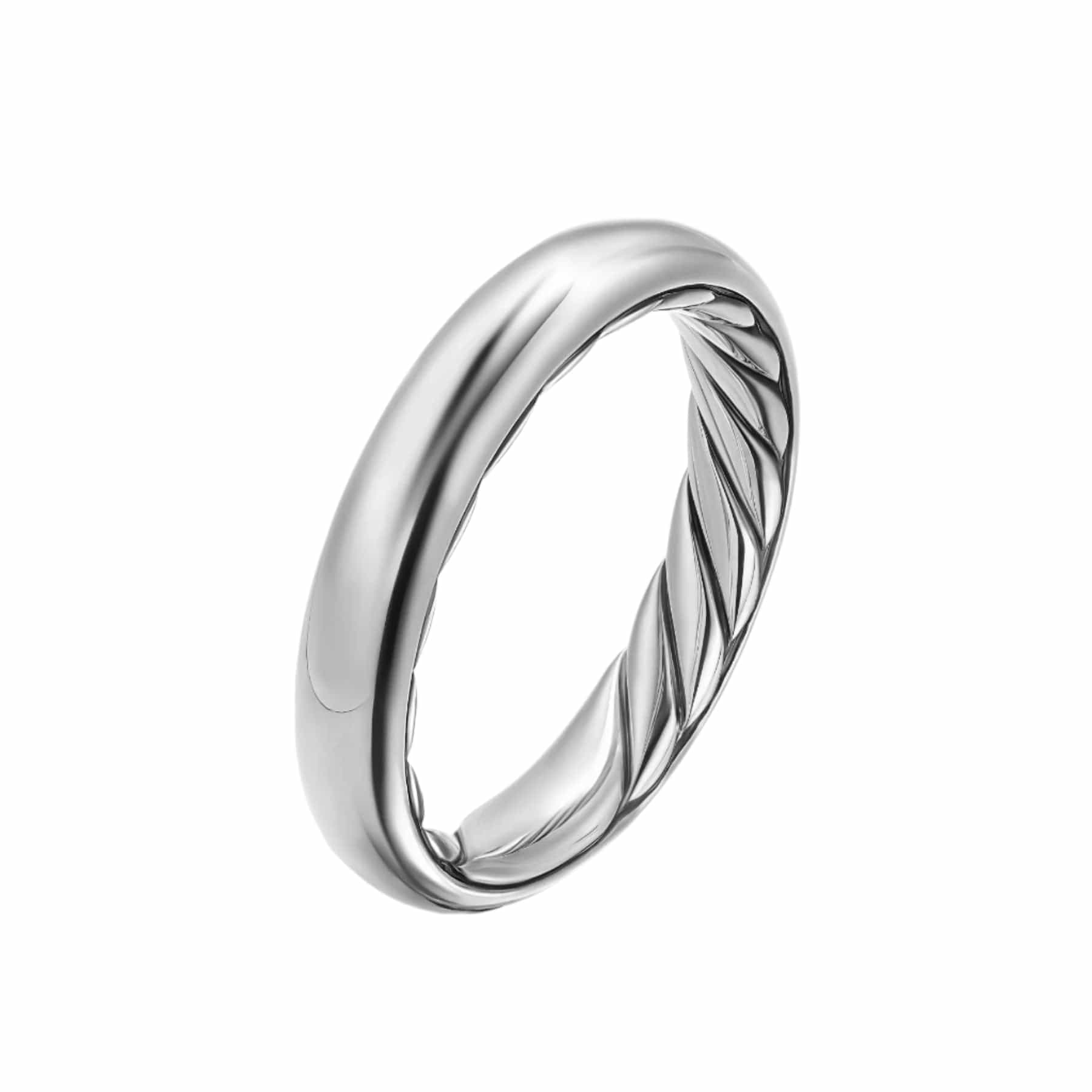 DY Mercer® Band Ring Sterling Silver, 3.7mm - Image 3
