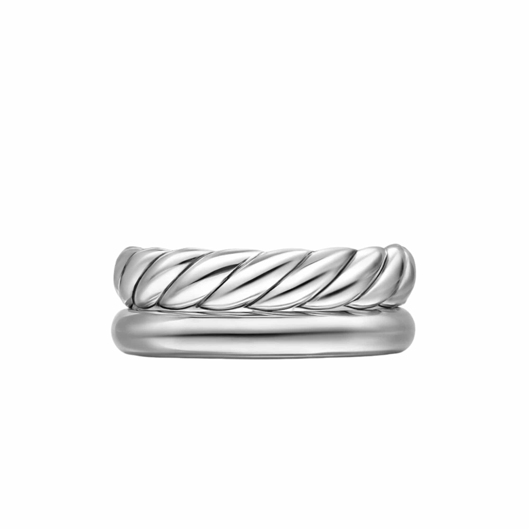 DY Mercer® Two Row Ring Sterling Silver, 8mm - Image 4