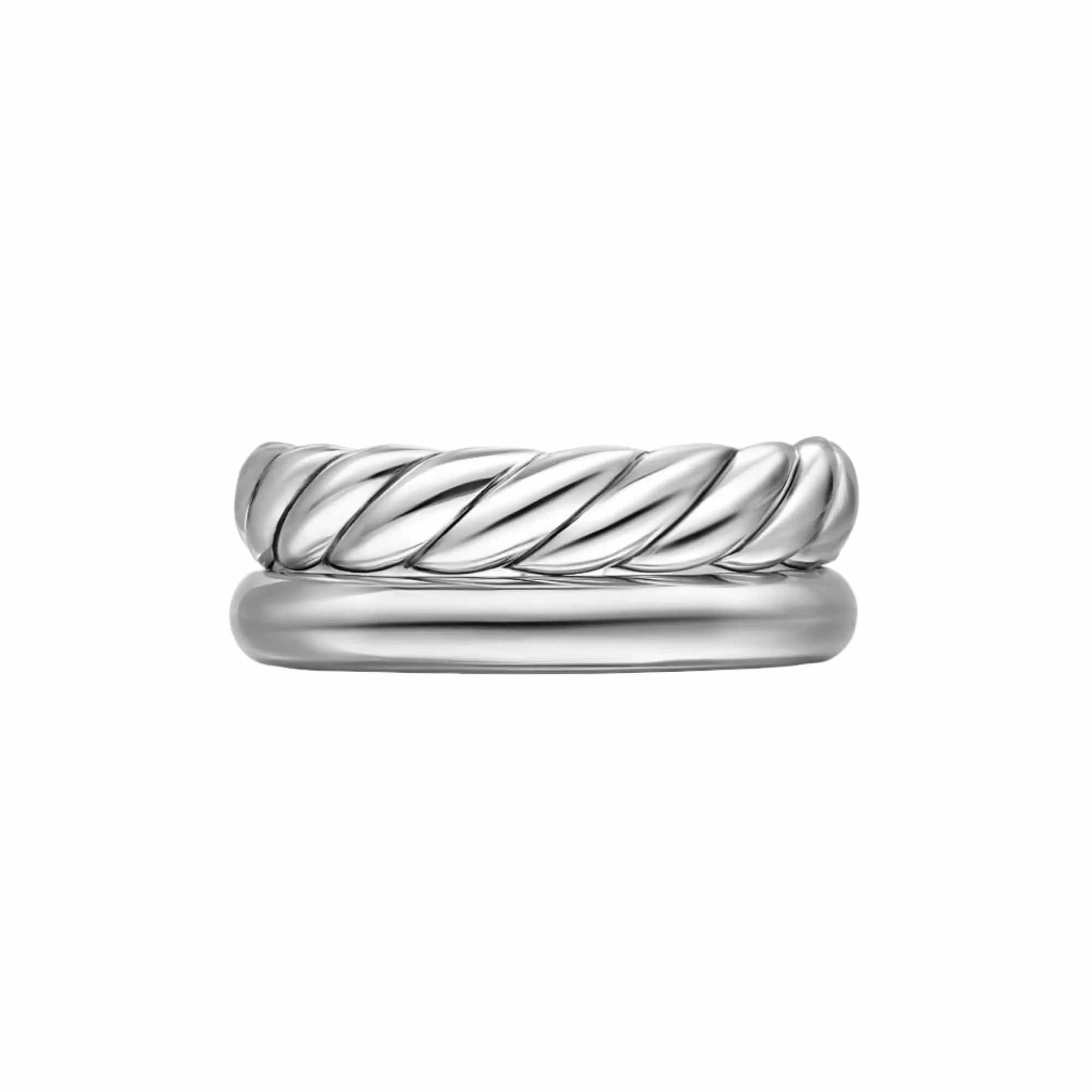 DY Mercer® Two Row Ring Sterling Silver, 8mm - Image 4