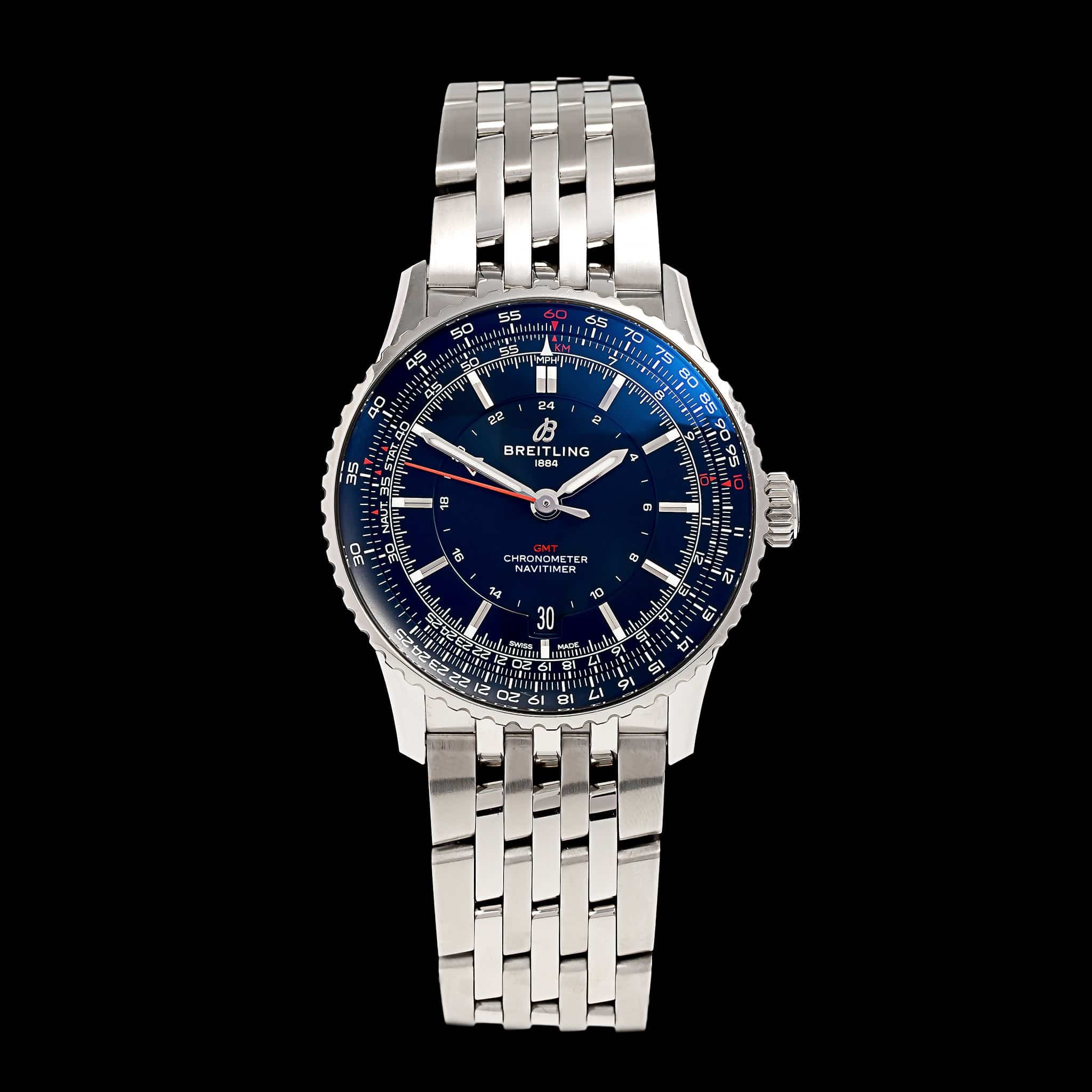 Stainless Steel Pre-Owned Breitling Navitimer GMT Estate Watch