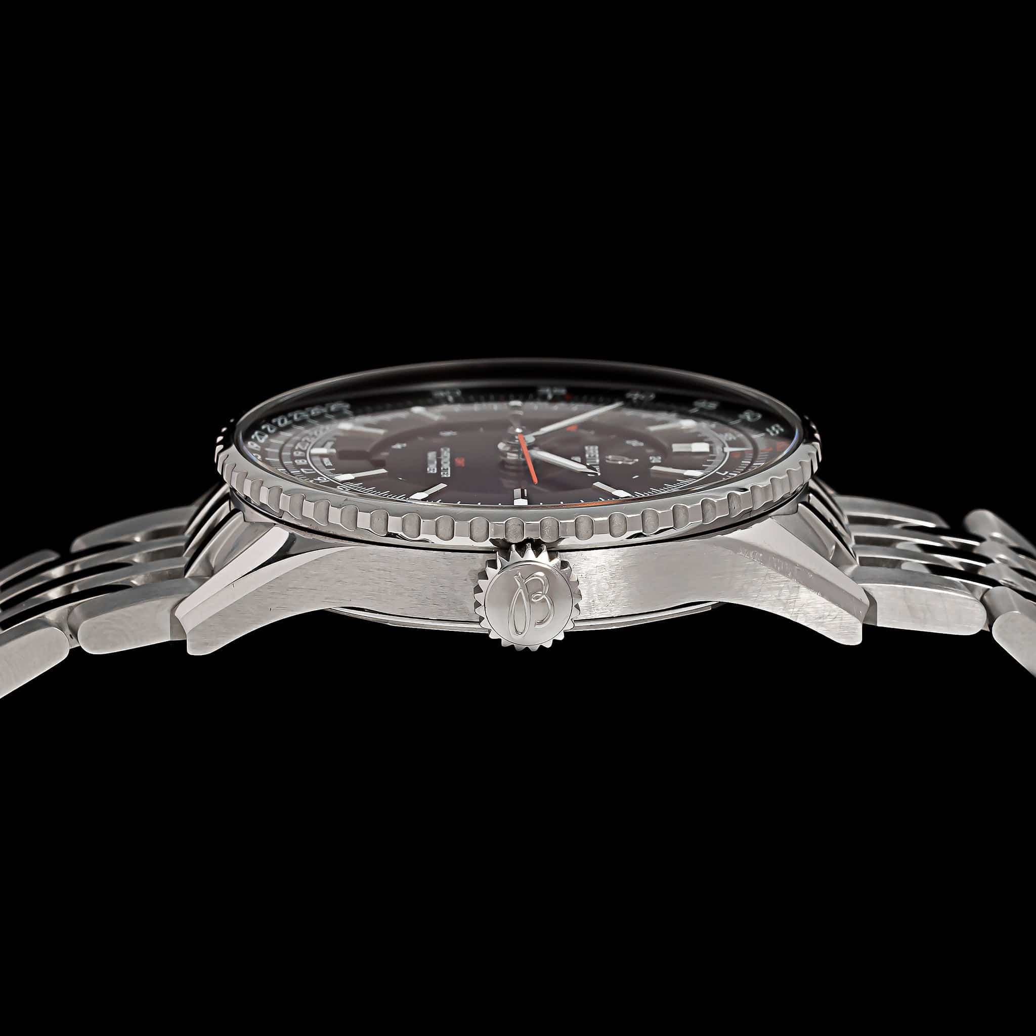 Stainless Steel Pre-Owned Breitling Navitimer GMT Estate Watch - Image 2