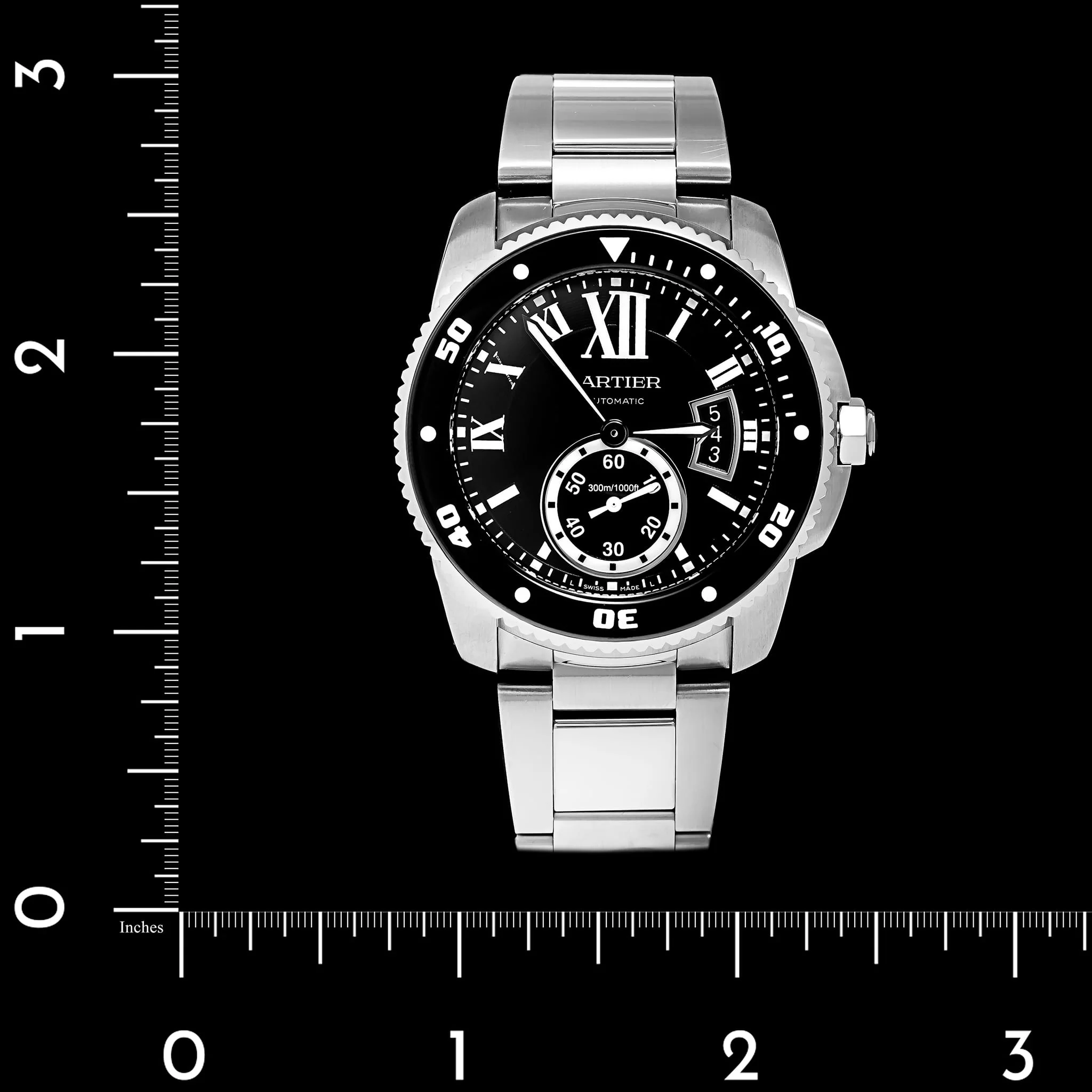 Stainless Steel Pre-Owned Cartier Calibre de Cartier, Diver Estate Watch - Image 4