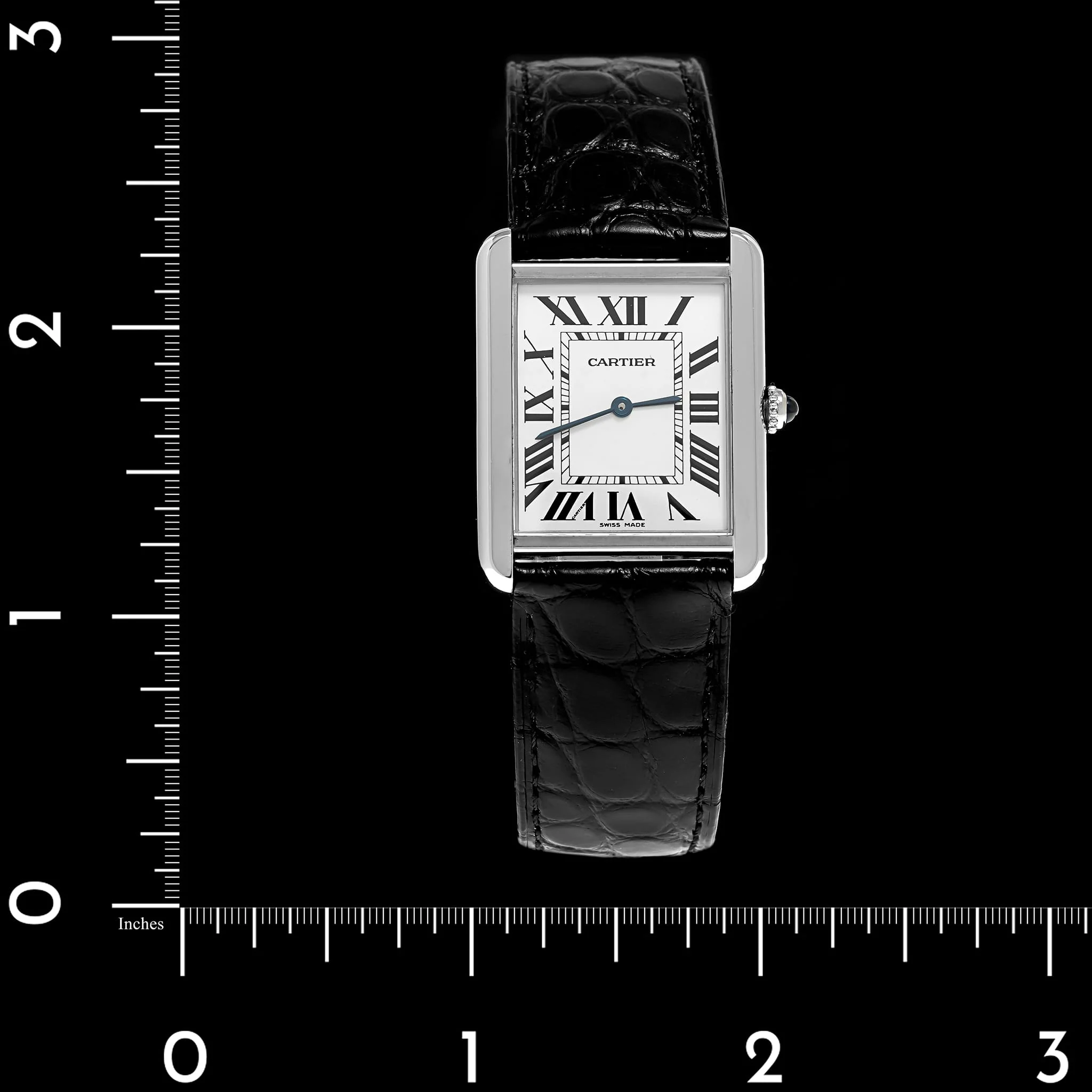 Stainless Steel Pre-Owned Cartier Tank Solo Estate Watch - Image 4