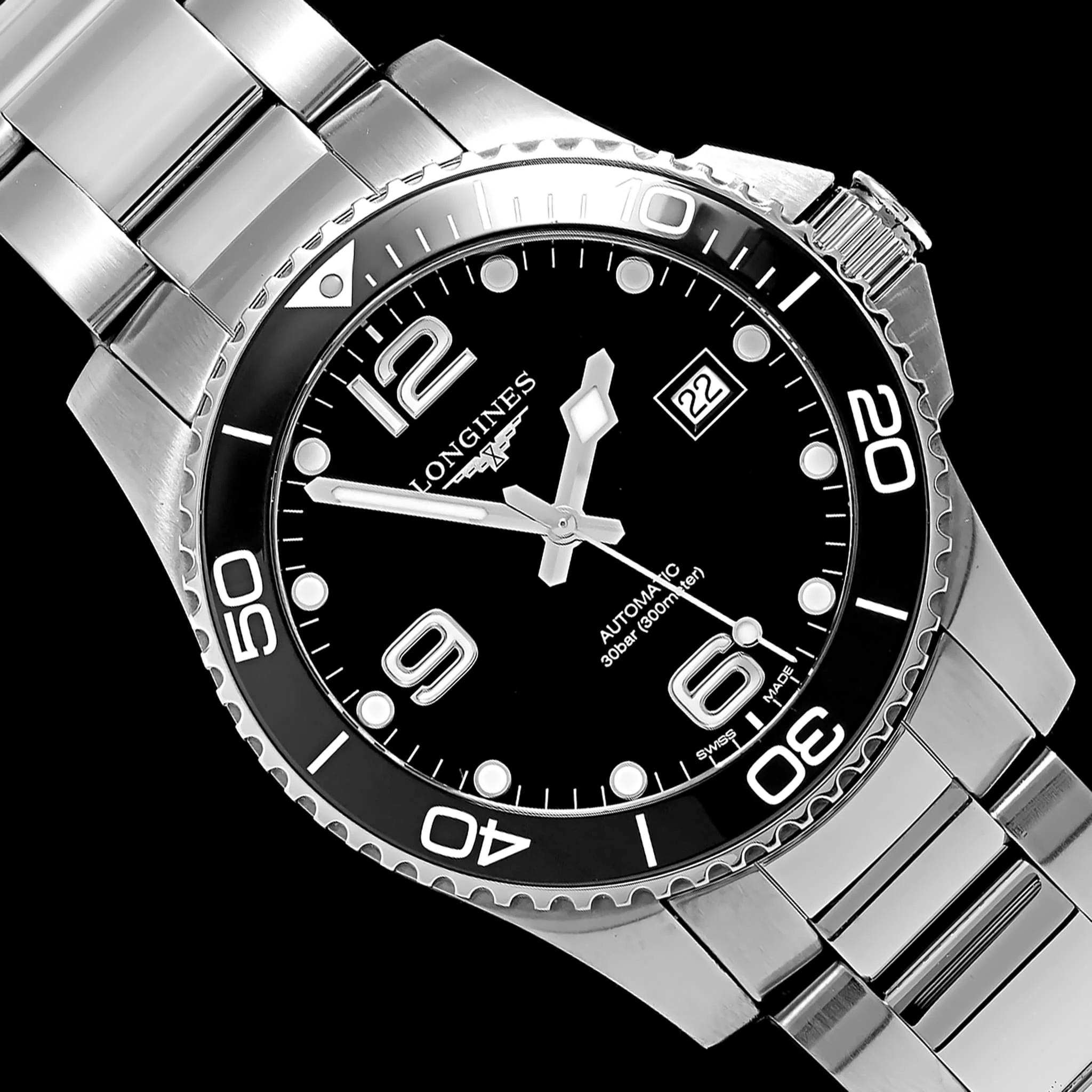 Stainless Steel Pre-Owned Longines Hydroconquest 41 Estate Watch - Image 3