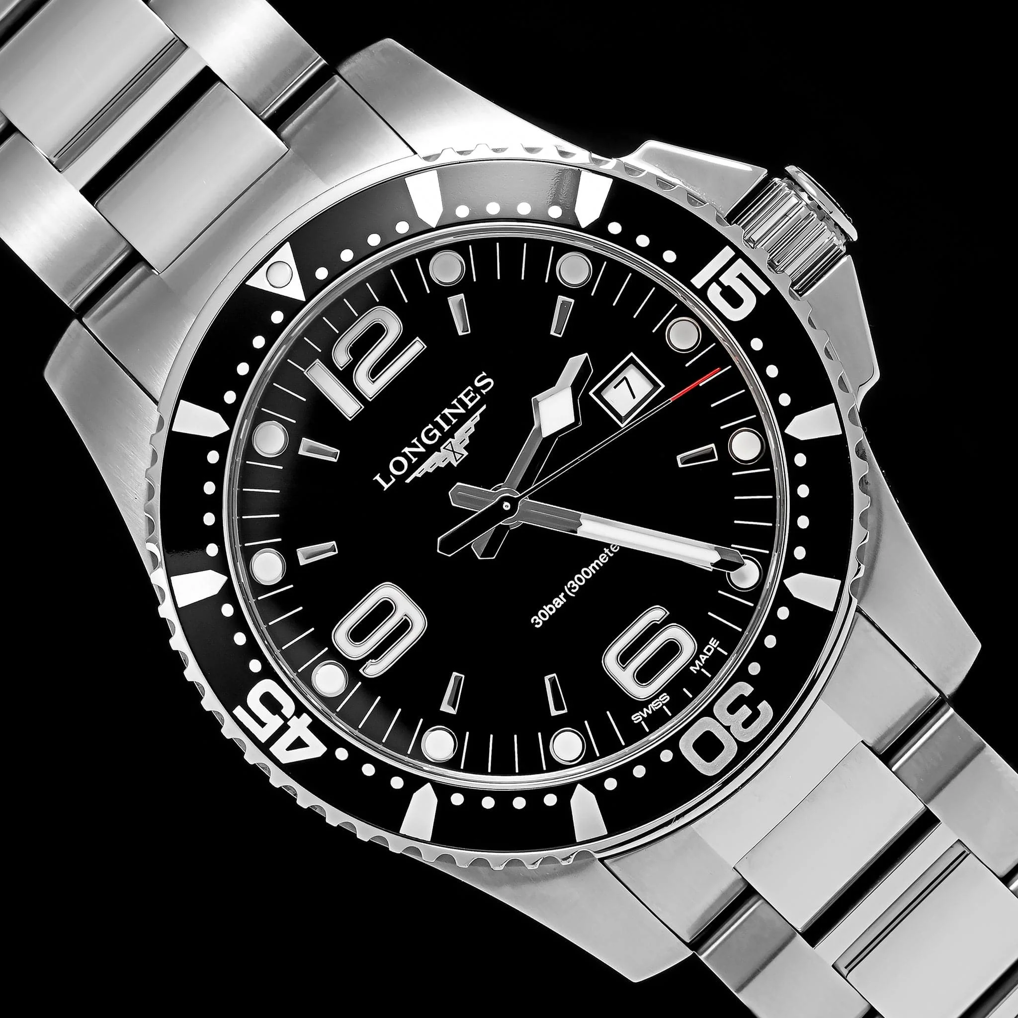 Stainless Steel Pre-Owned Longines Hydroconquest Estate Watch - Image 3