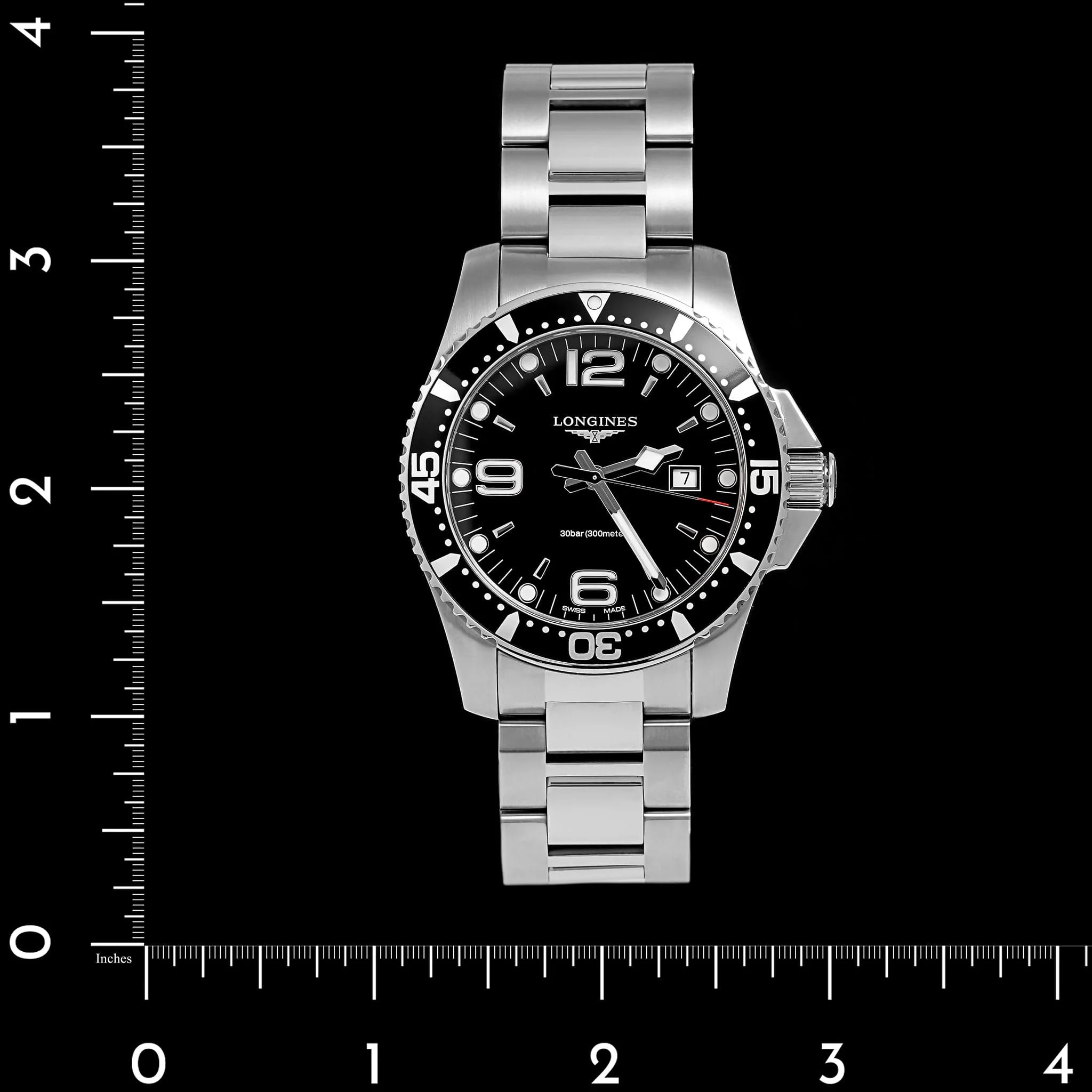 Stainless Steel Pre-Owned Longines Hydroconquest Estate Watch - Image 4