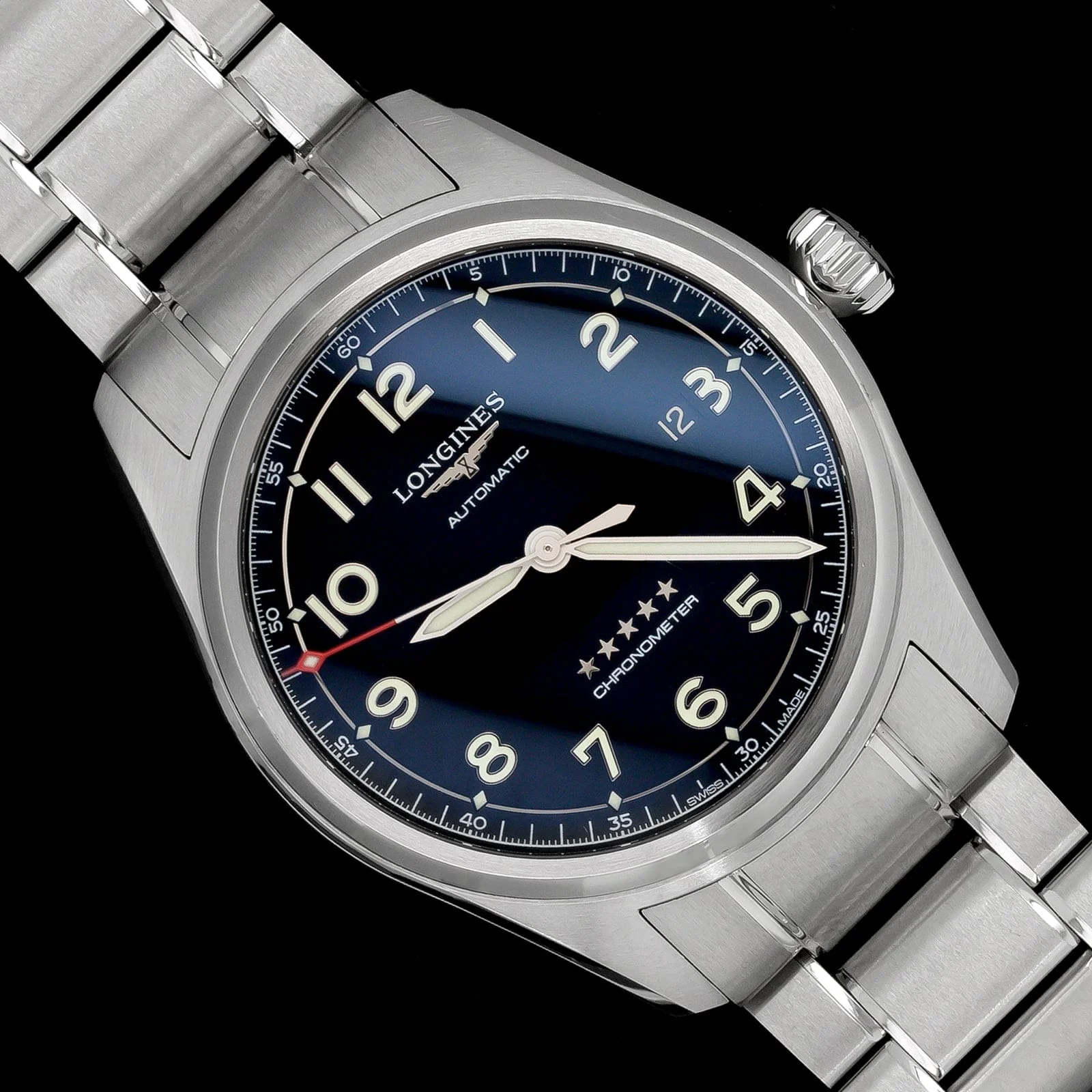 Stainless Steel Pre-Owned Longines Spirit Prestige Edition Estate Watch - Image 4