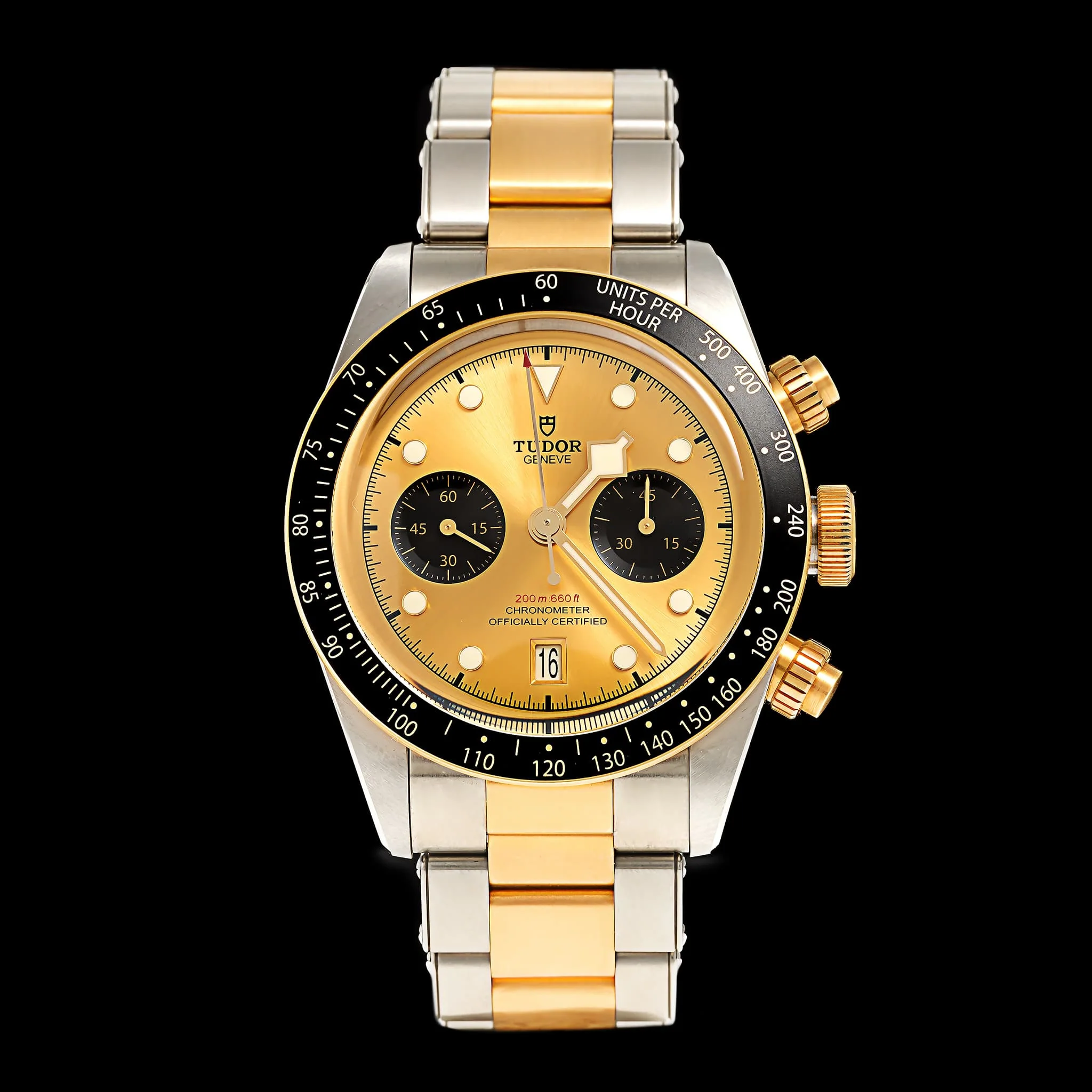 Stainless Steel & Yellow Gold Pre-Owned TUDOR Black Bay Chrono Estate Watch