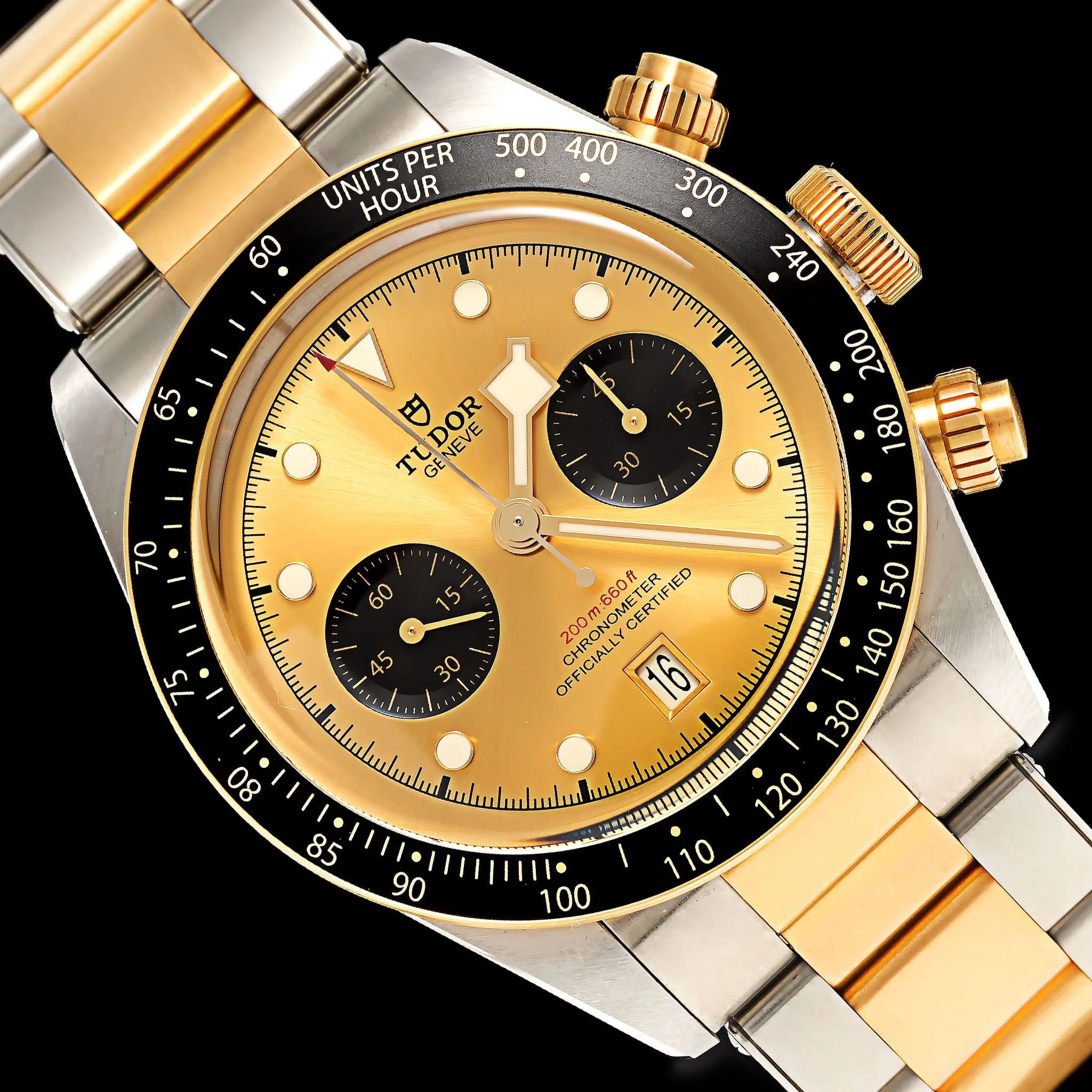 Stainless Steel & Yellow Gold Pre-Owned TUDOR Black Bay Chrono Estate Watch - Image 3