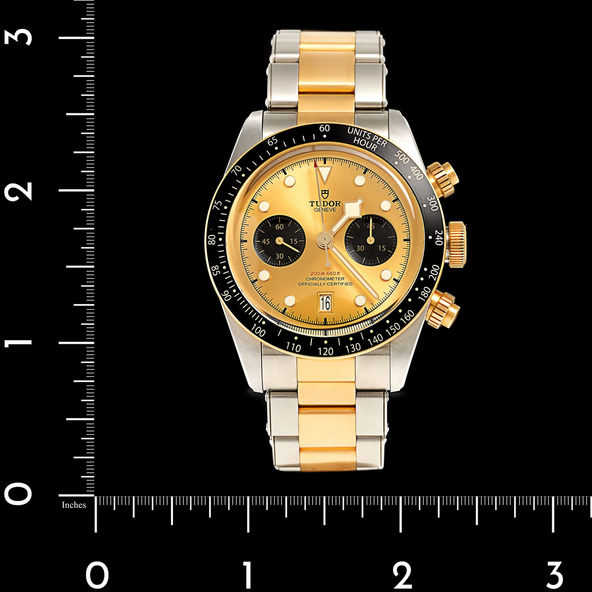 Stainless Steel & Yellow Gold Pre-Owned TUDOR Black Bay Chrono Estate Watch - Image 4