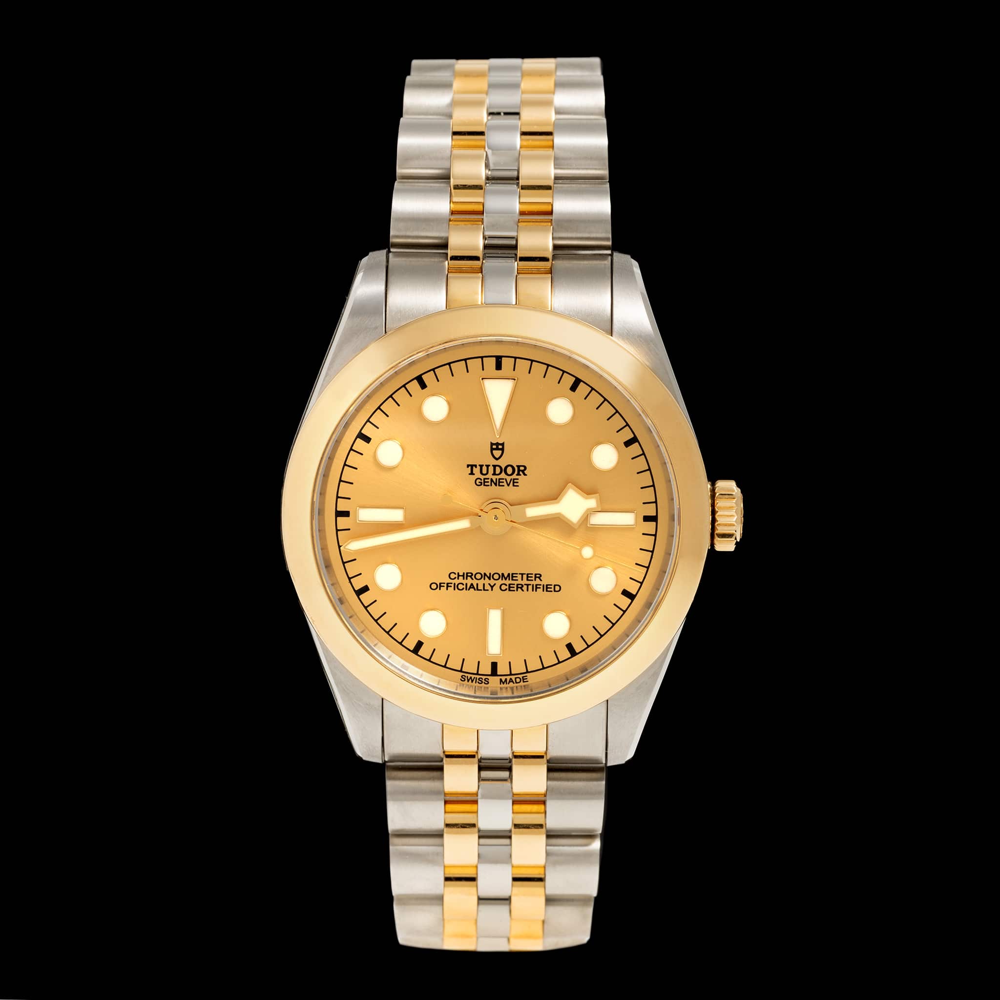 Stainless Steel & Yellow Gold Pre-Owned Tudor Black Bay One Estate Watch