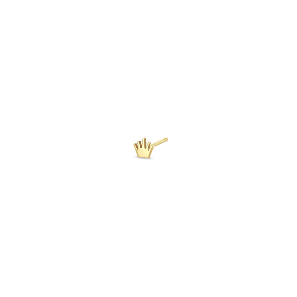 Zoe Chicco 14K Yellow Gold Crown Stud Earring