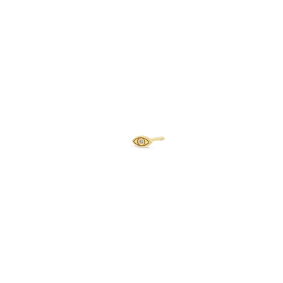 Zoe Chicco 14K Yellow Gold Diamond Evil Eye Stud Earring