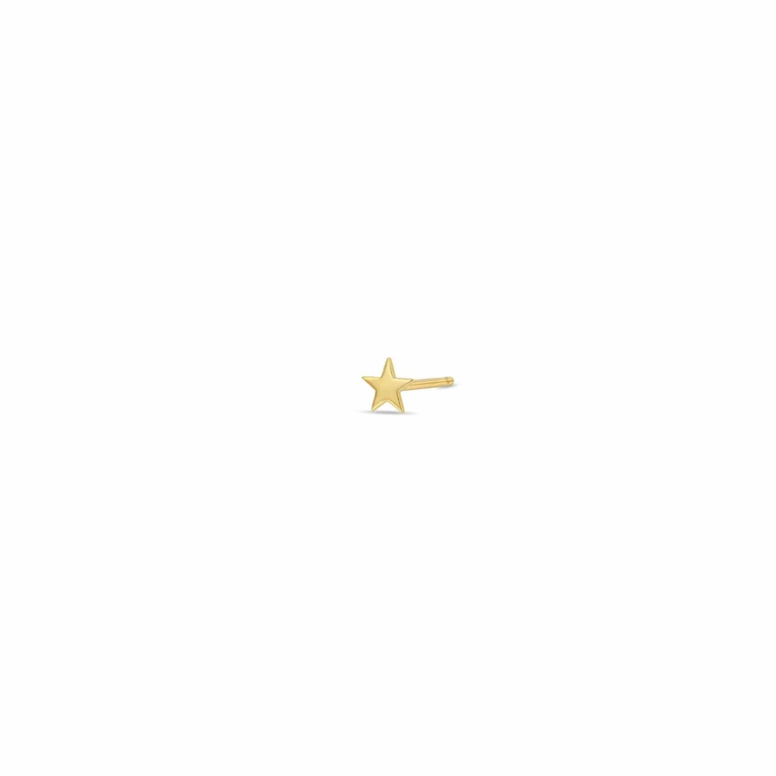 Zoe Chicco 14K Yellow Gold Star Single Stud Earring