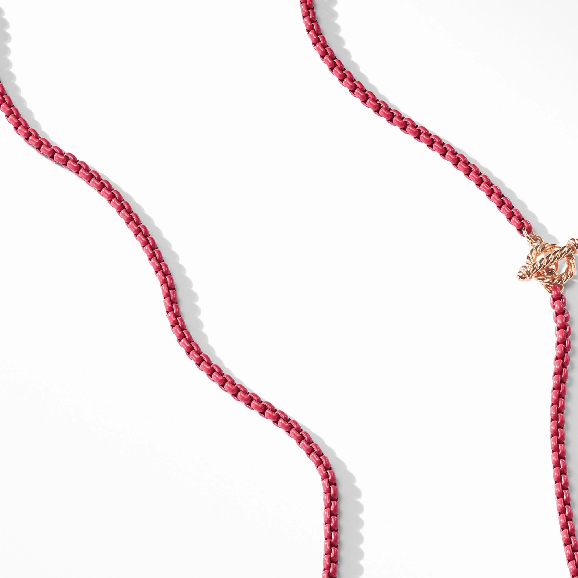DY Bel Aire Chain in Coral with 14K Rose Gold Accents - Image 3