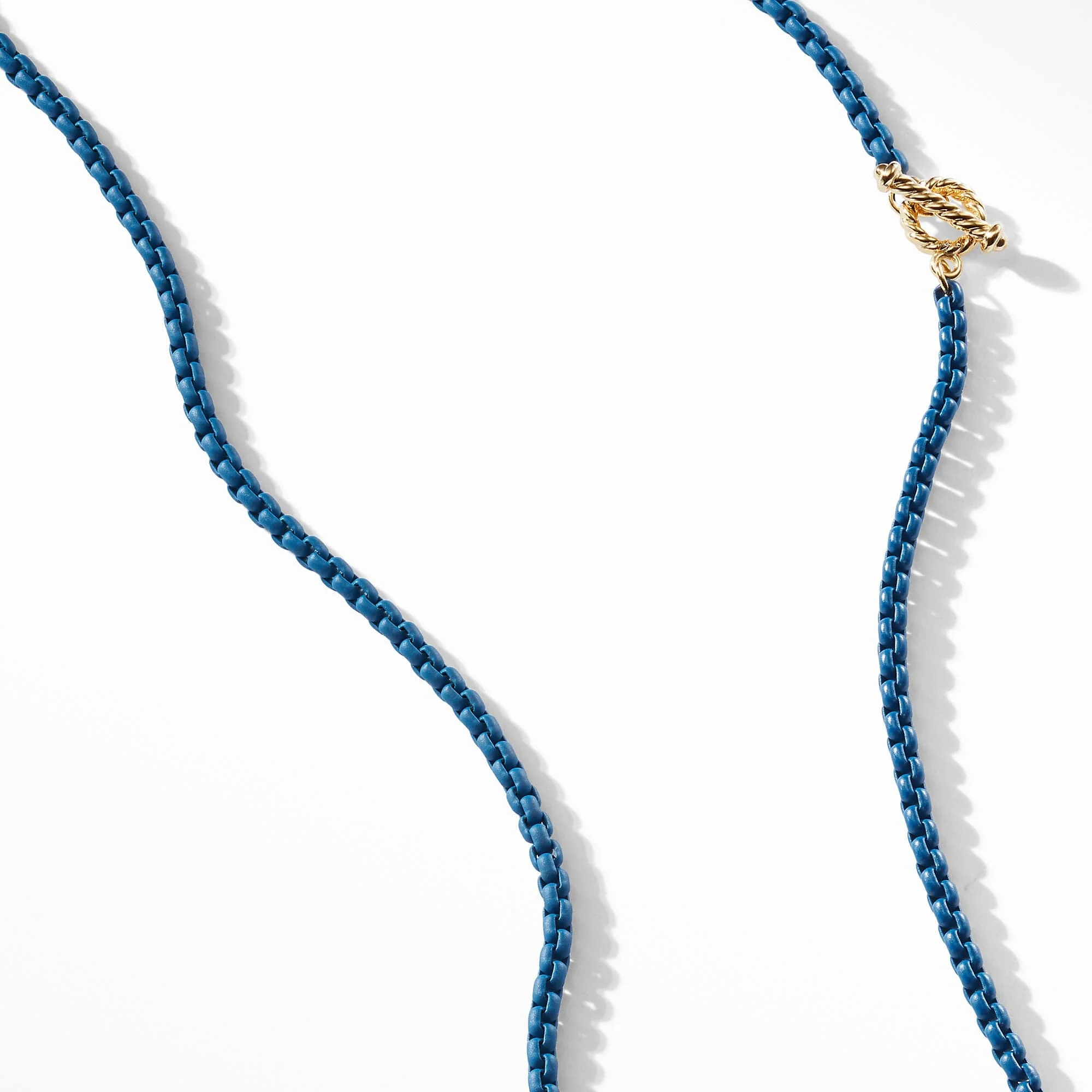 DY Bel Aire Chain in Navy with 14K Gold Accents - Image 3