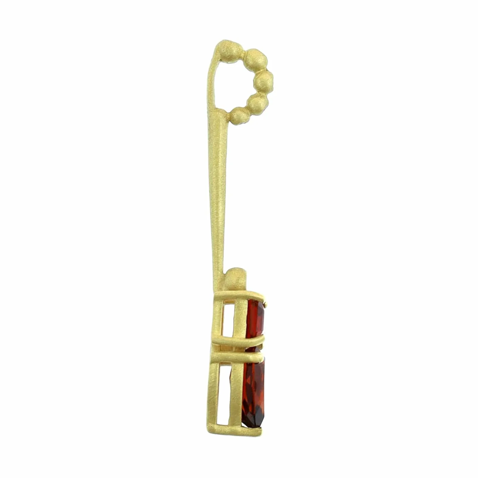 Suzy Landa 18K Yellow Gold Citrine and Diamond Lolli Pendant - Image 3