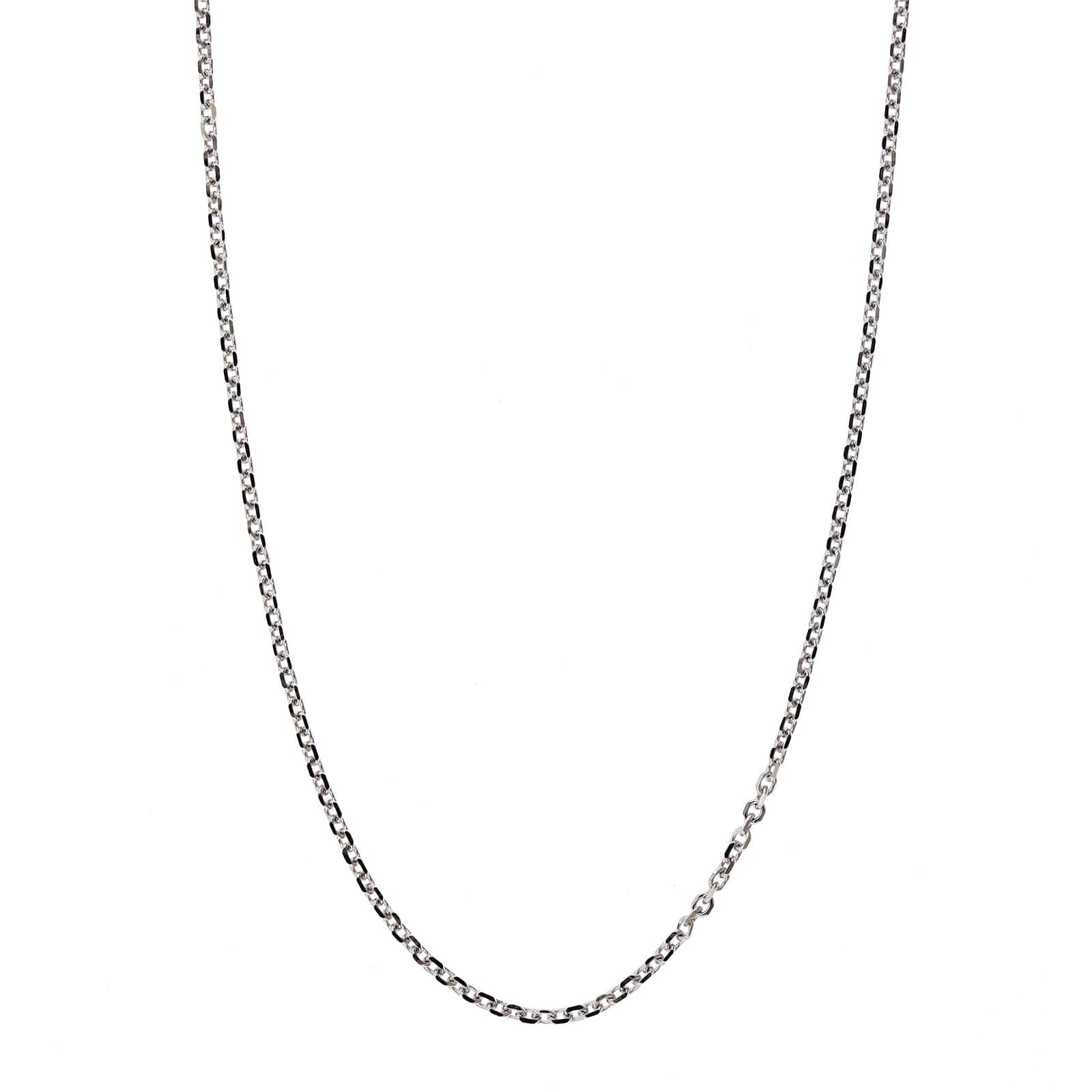 14K White Gold Cable Chain Necklace