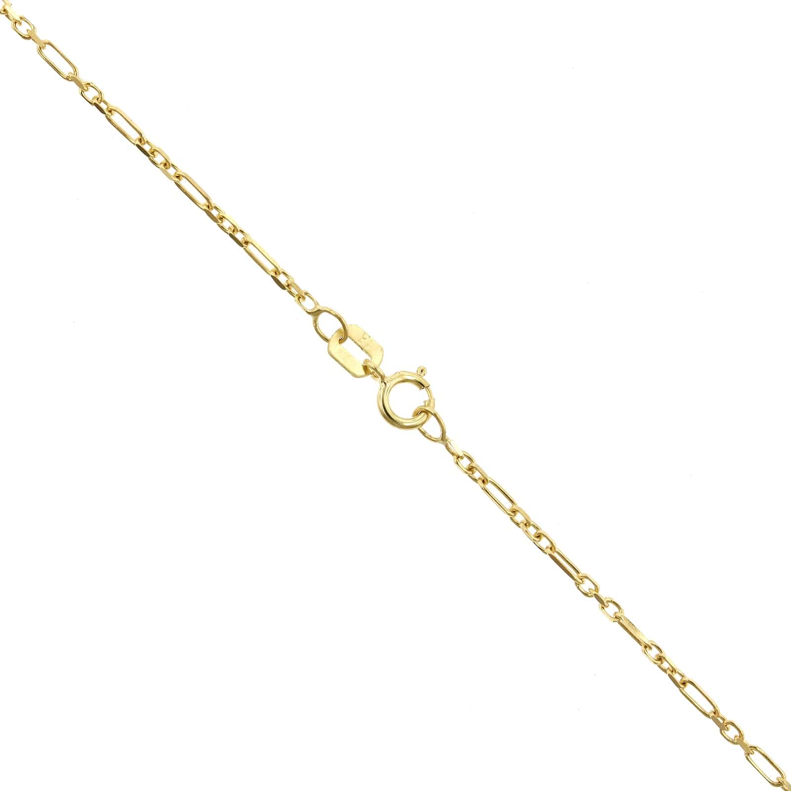 14K Yellow Gold Figaro Chain Necklace - Image 2