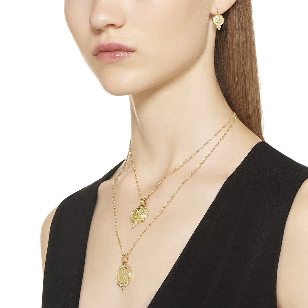 Temple St. Clair 18K Yellow Gold Ball Chain Necklace - Image 2