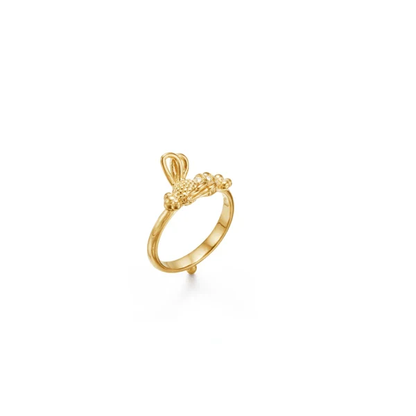 Temple St. Clair 18K Yellow Gold Busy Bee Diamond Ring