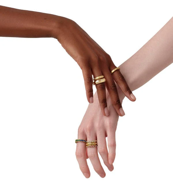 Temple St. Clair 18K Yellow Gold Cosmos Secret Band - Image 4