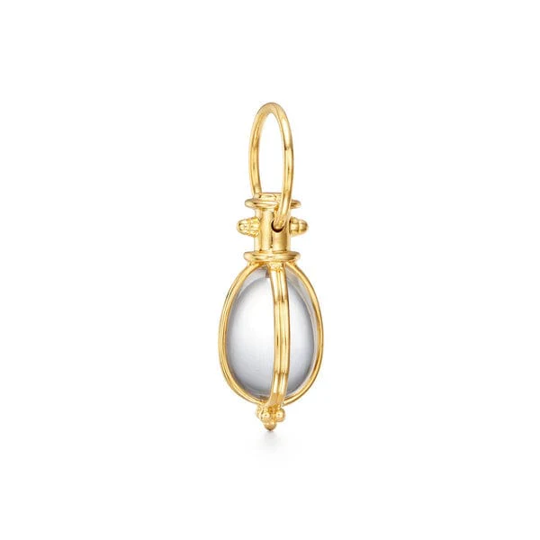 Temple St. Clair 18K Yellow Gold Egg Amulet Crystal Pendant