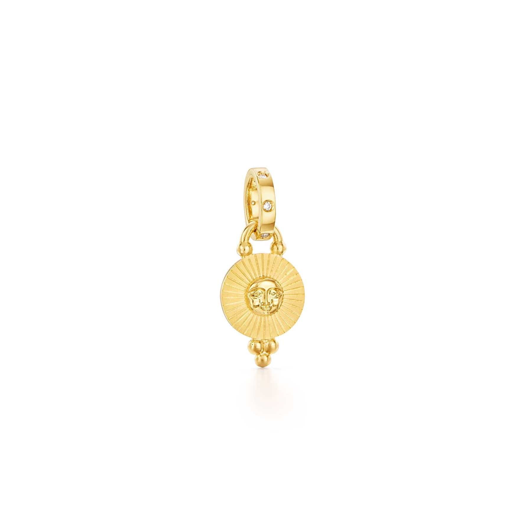 Temple St. Clair 18K Yellow Gold Mini Sole Sun Pendant