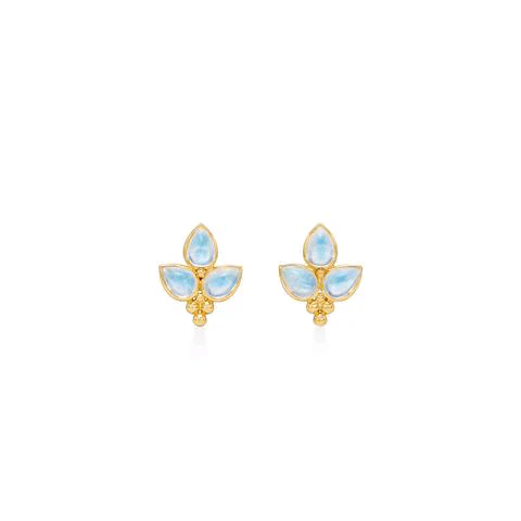 Temple St. Clair 18K Yellow Gold Moonstone Earrings