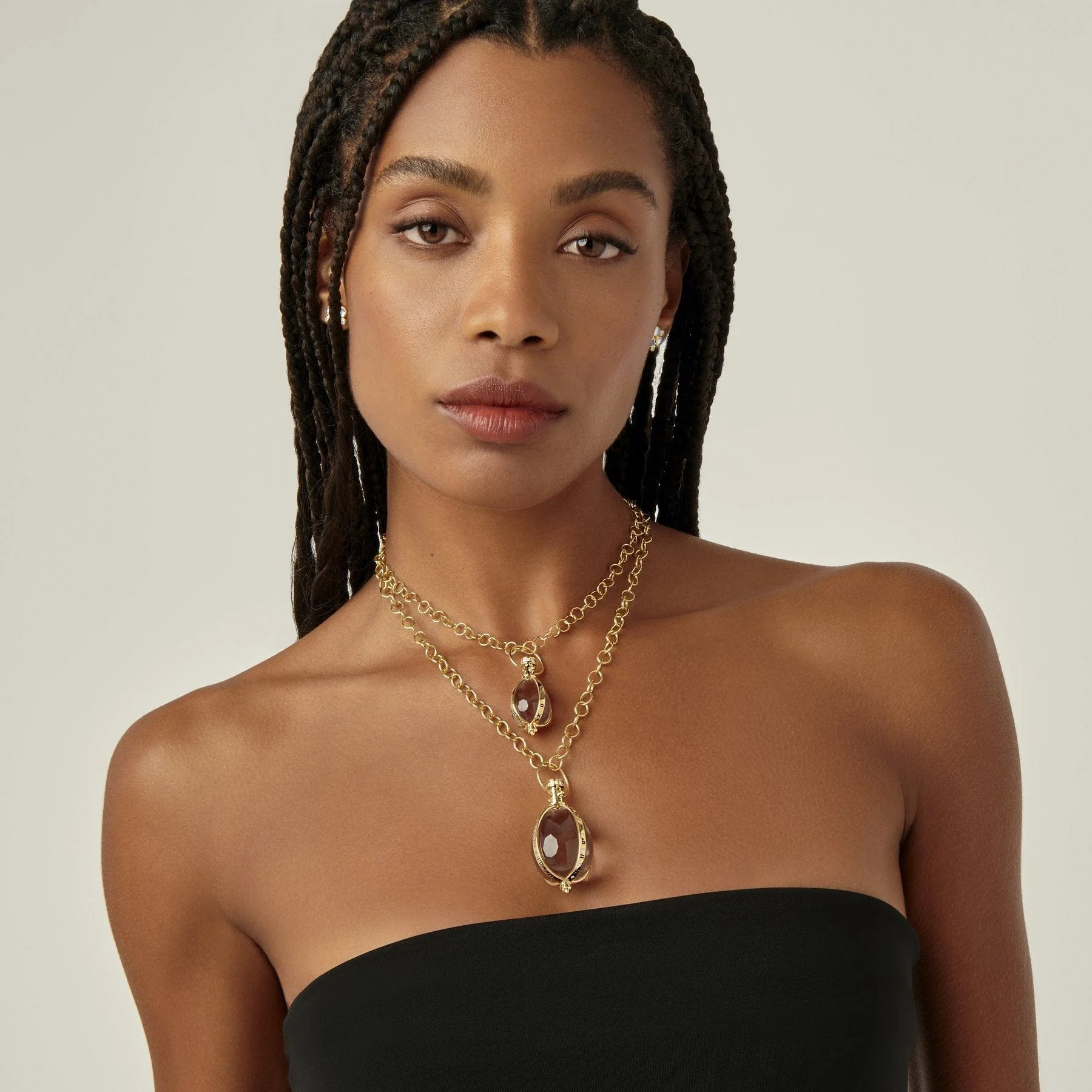 Temple St. Clair 18K Yellow Gold Rock Crystal Enhancer - Image 2