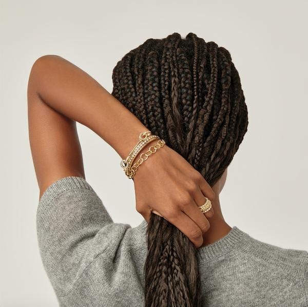 Temple St. Clair 18K Yellow Gold Round Link Bracelet - Image 2