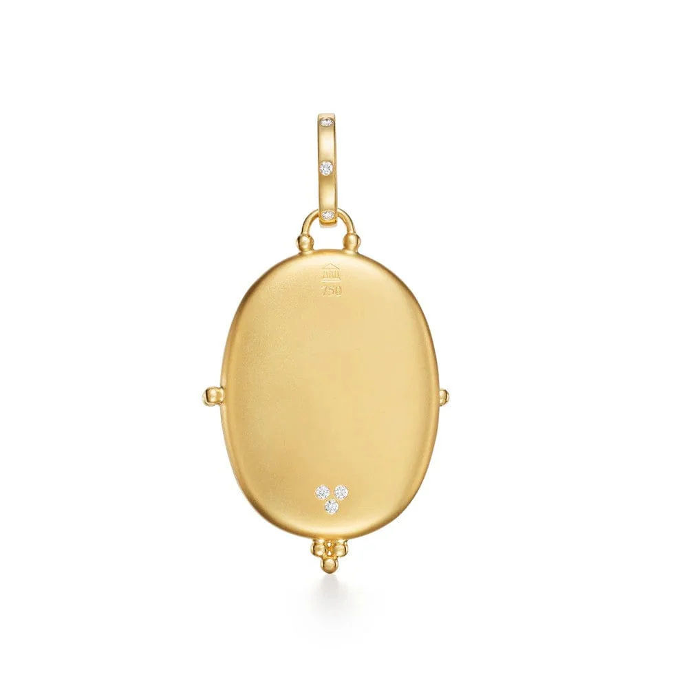 Temple St. Clair 18K Yellow Gold Sapphire and Diamond Primavera Fiori Locket Charm - Image 2