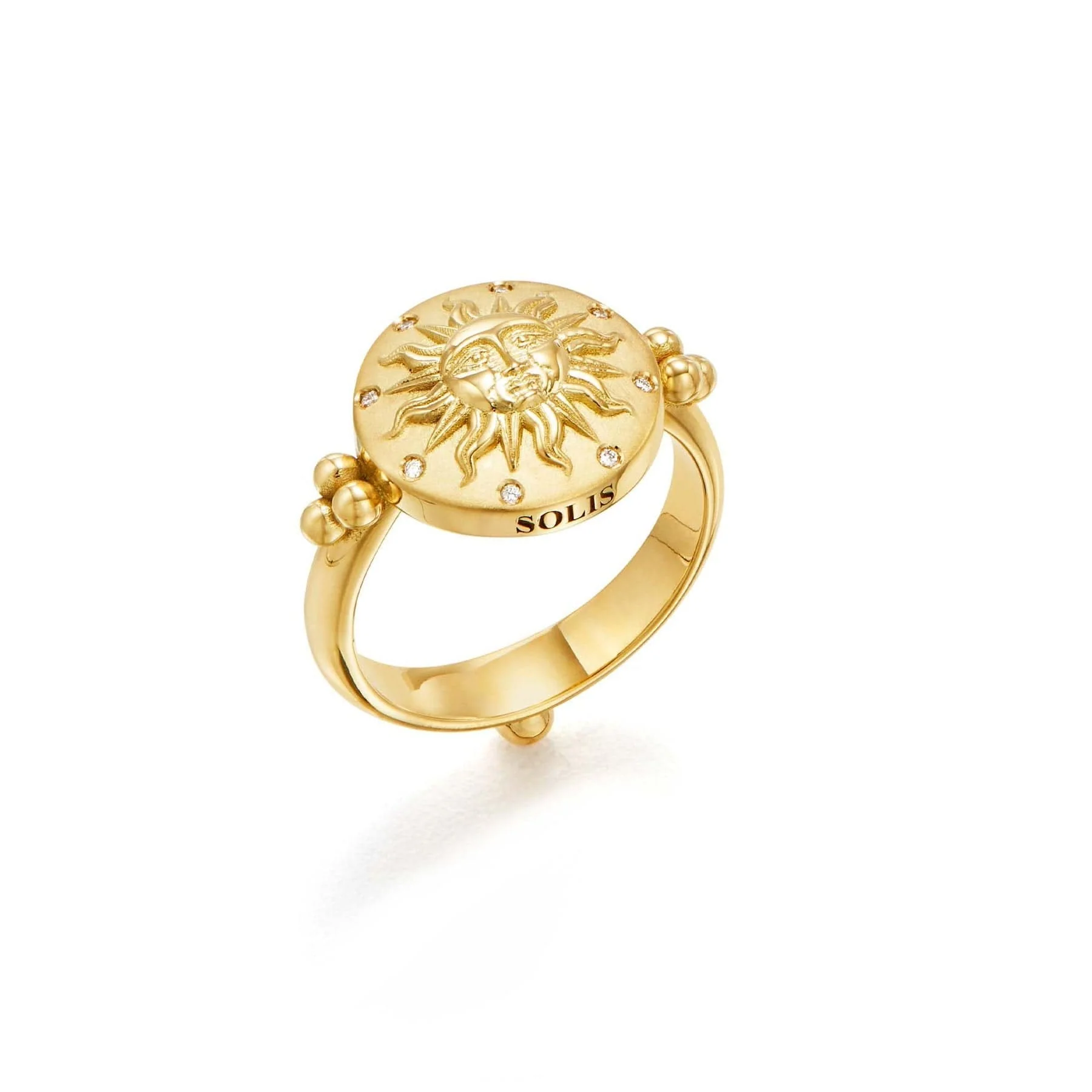 Temple St. Clair 18K Yellow Gold Sole Sun Ring