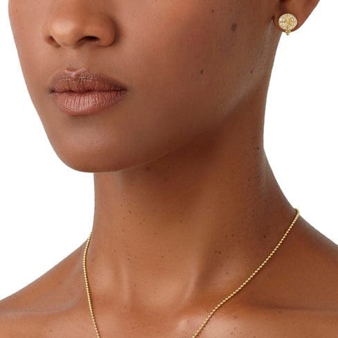 Temple St. Clair 18K Yellow Gold Sorcerer Diamond Stud Earrings - Image 2